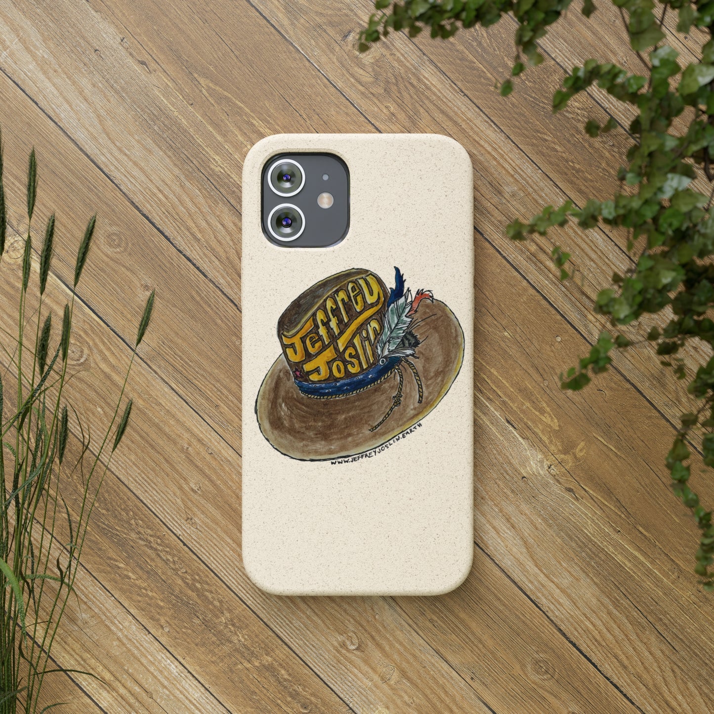 JJ Watercolor Hat Biodegradable Phone Cases