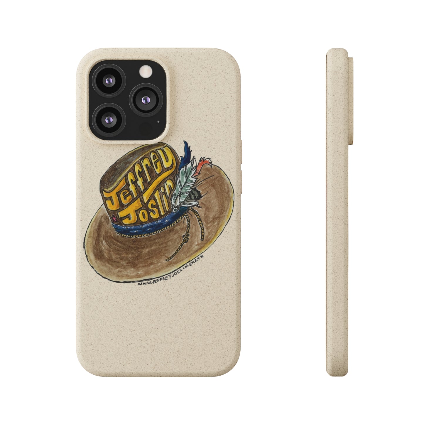 JJ Watercolor Hat Biodegradable Phone Cases