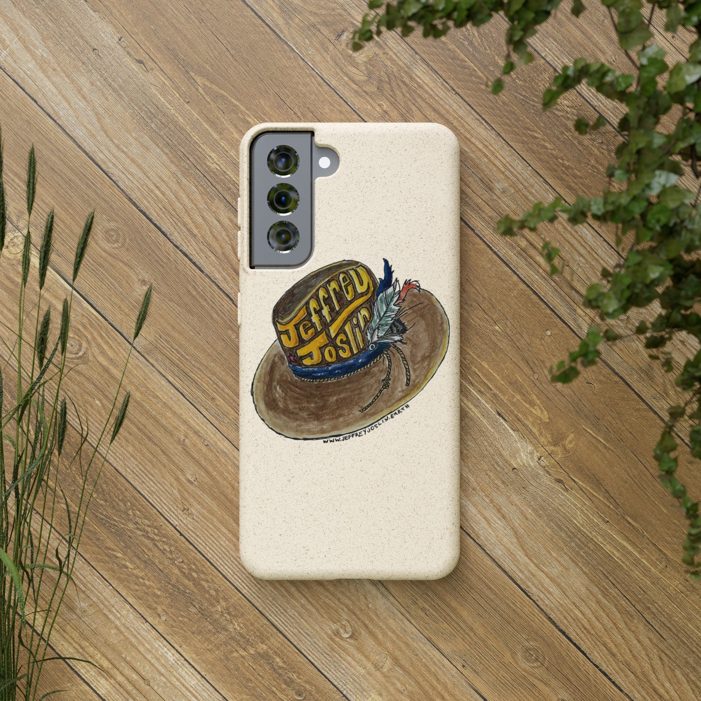 JJ Watercolor Hat Biodegradable Phone Cases