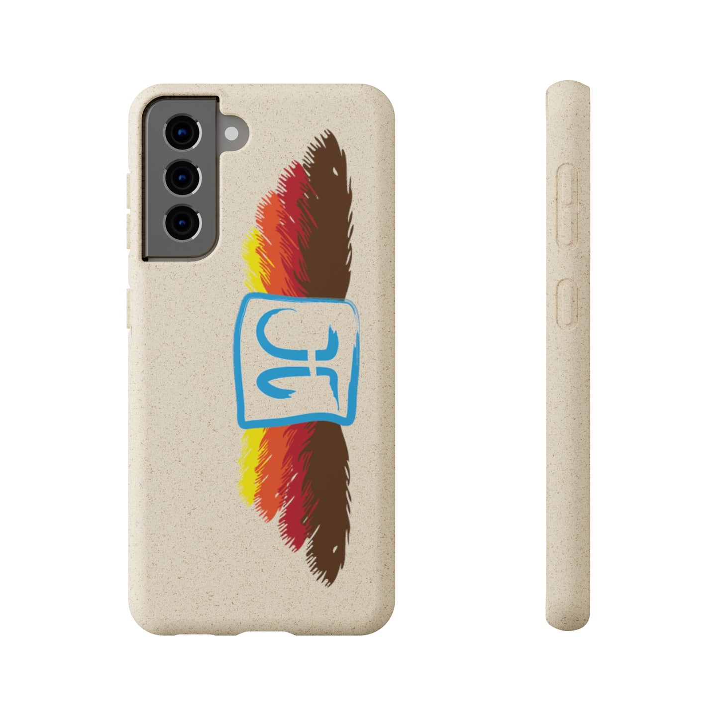 Jeffrey Joslin Feather Logo Biodegradable Phone Cases