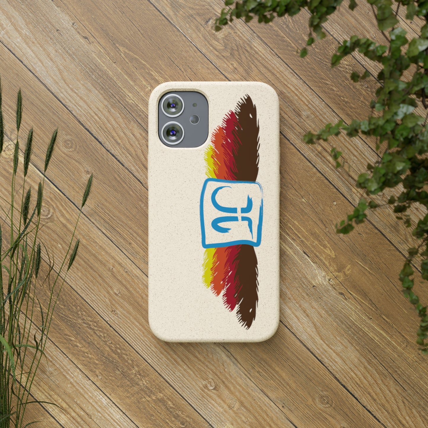 Jeffrey Joslin Feather Logo Biodegradable Phone Cases