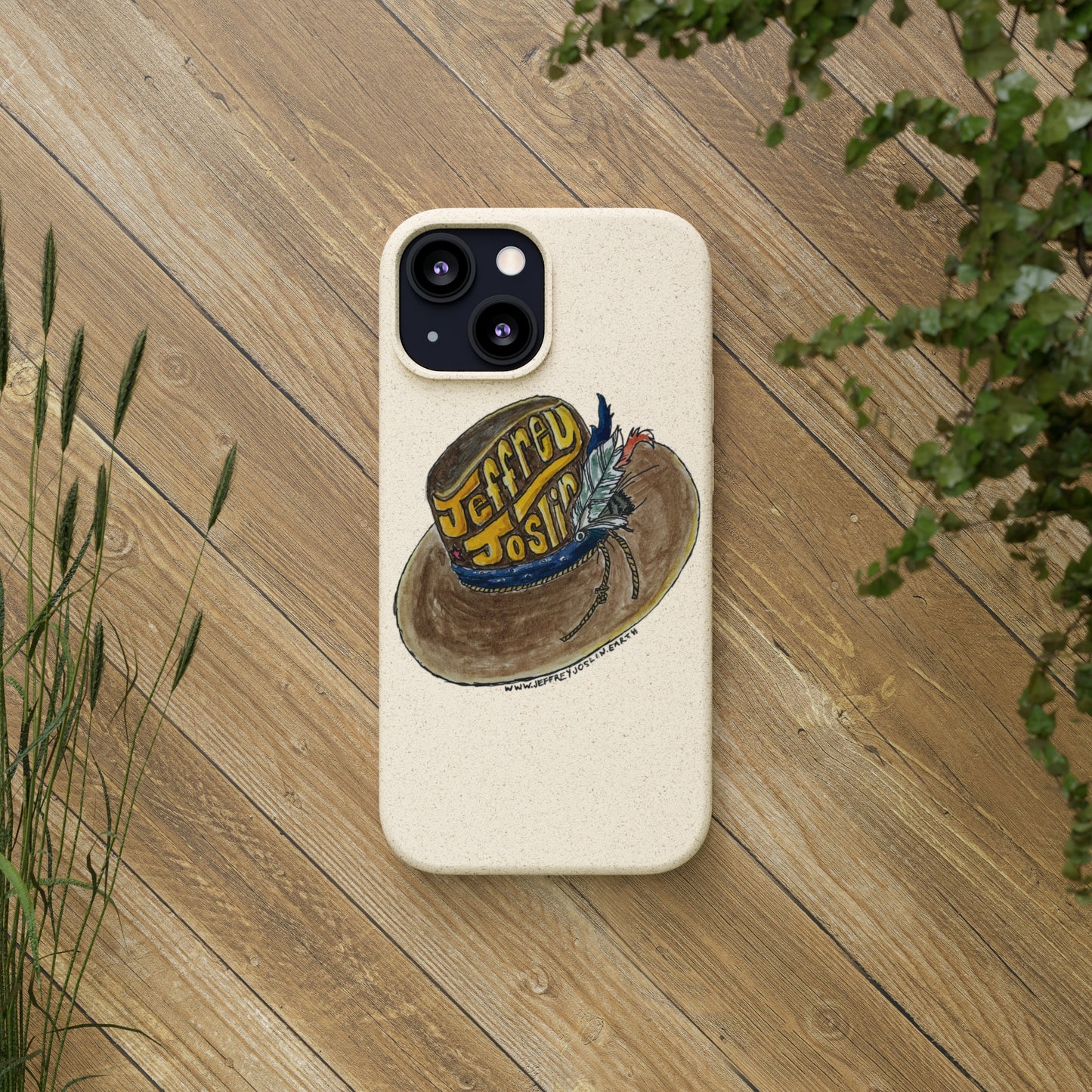 JJ Watercolor Hat Biodegradable Phone Cases