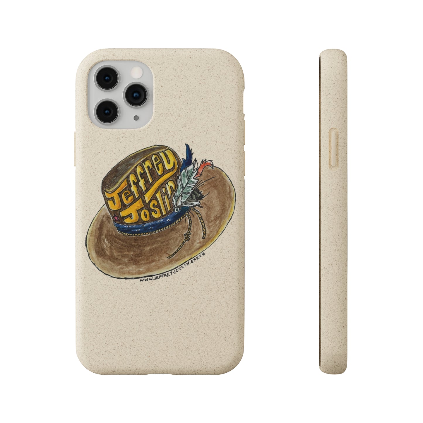 JJ Watercolor Hat Biodegradable Phone Cases