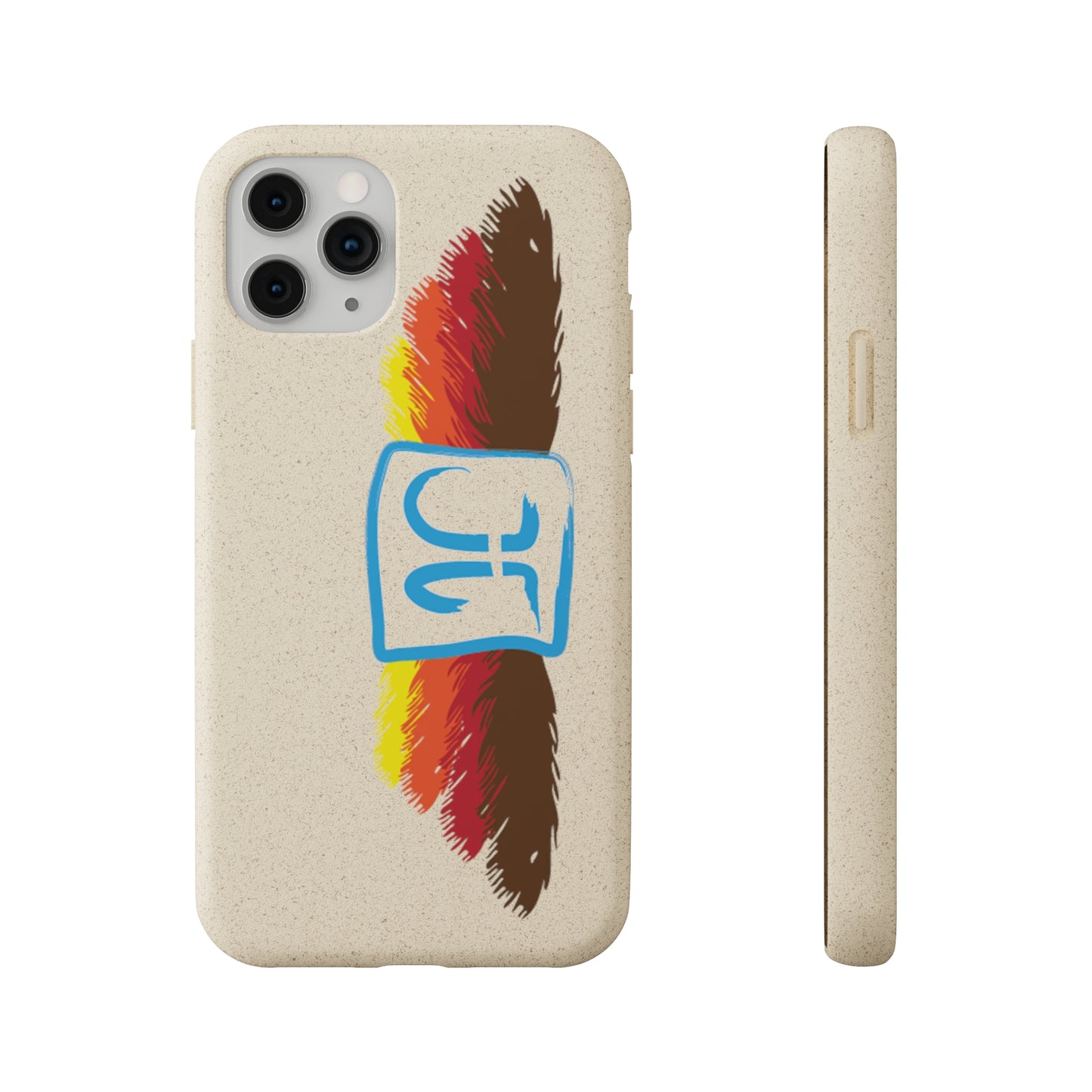 Jeffrey Joslin Feather Logo Biodegradable Phone Cases