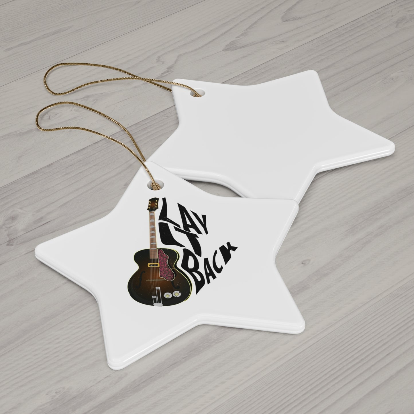 Lay it Back Ceramic Ornament, 4 Shapes