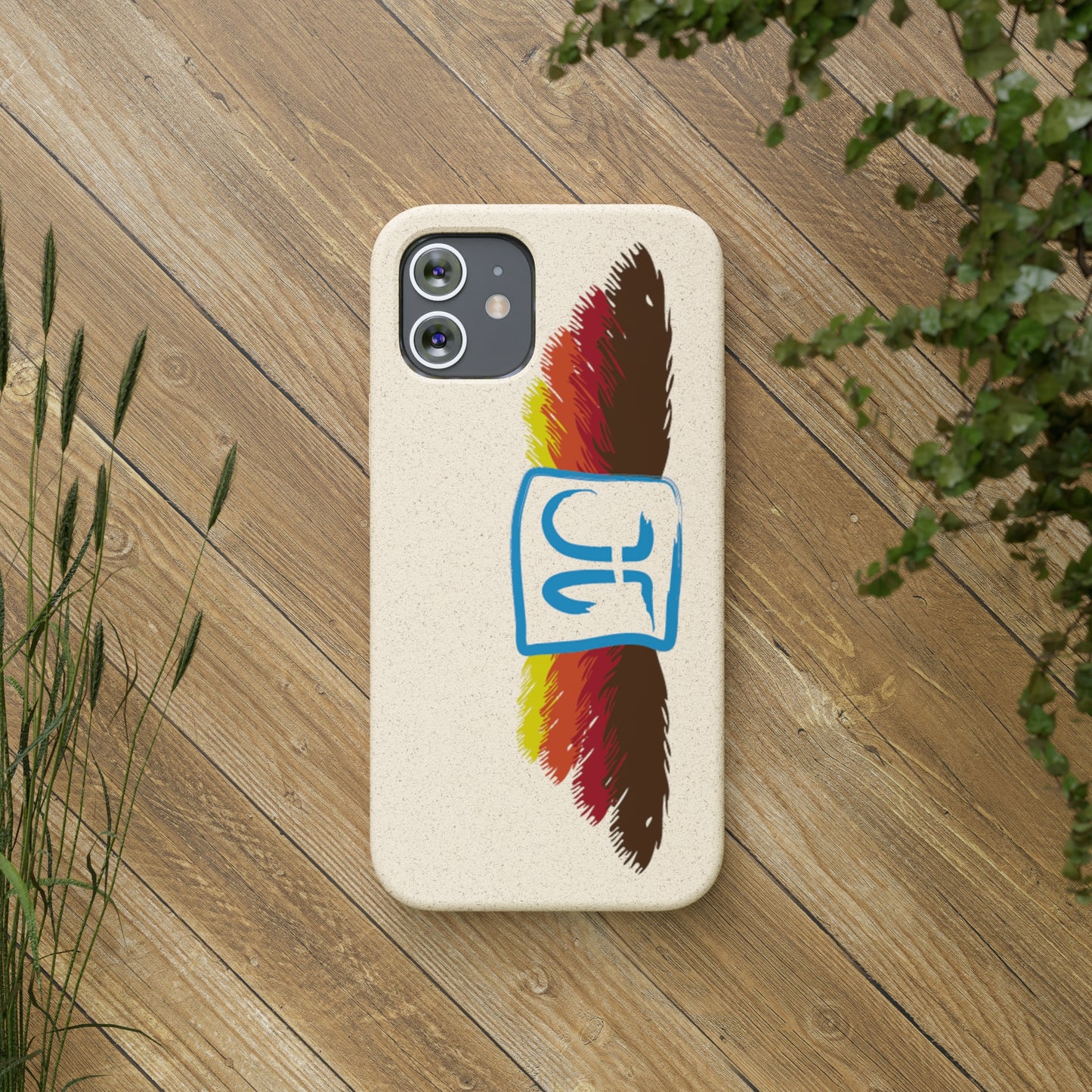 Jeffrey Joslin Feather Logo Biodegradable Phone Cases