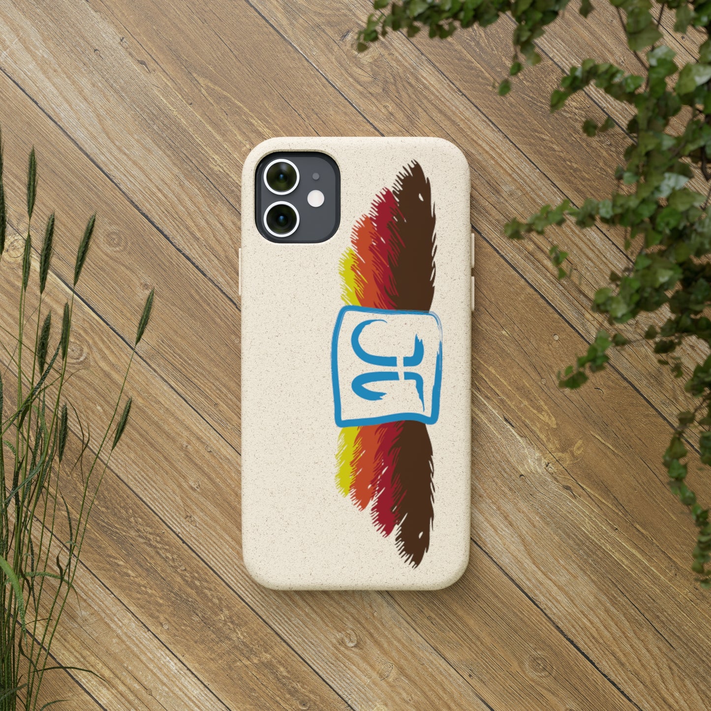 Jeffrey Joslin Feather Logo Biodegradable Phone Cases