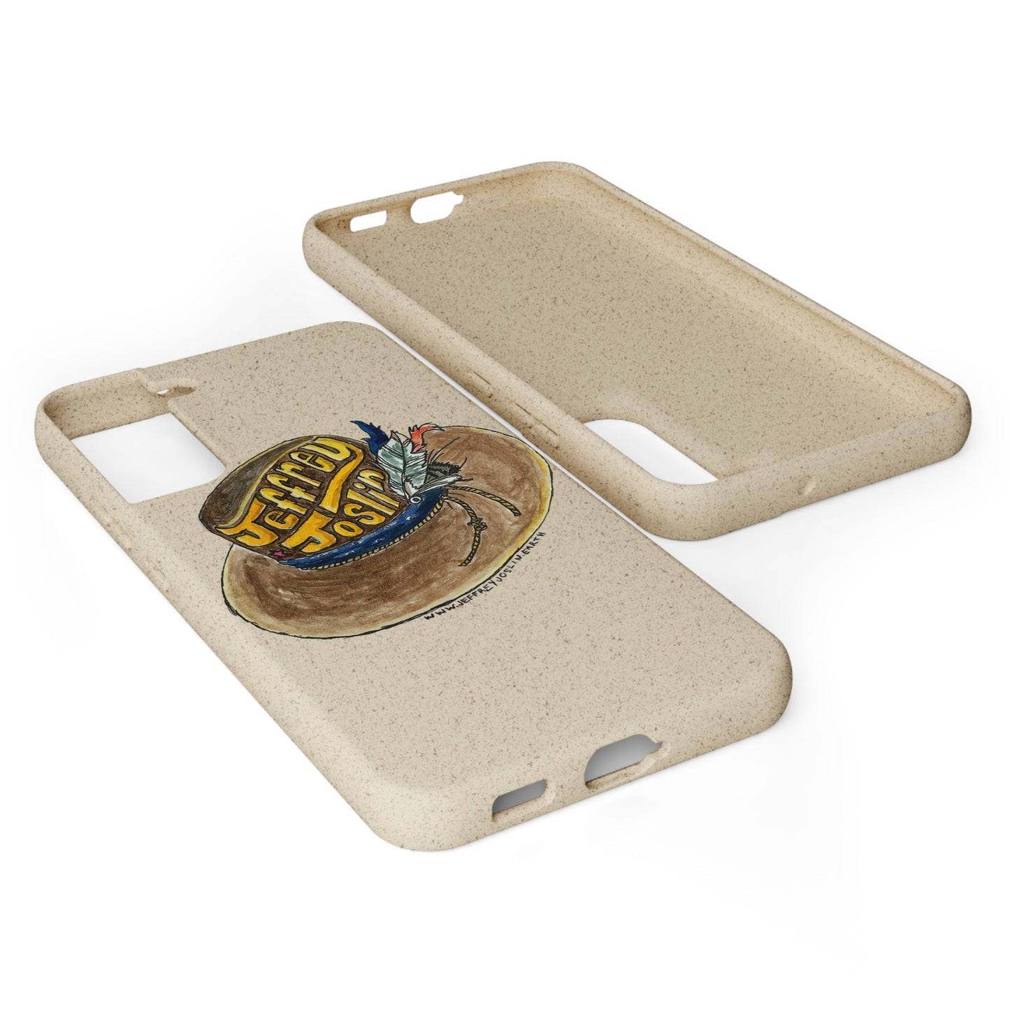 JJ Watercolor Hat Biodegradable Phone Cases