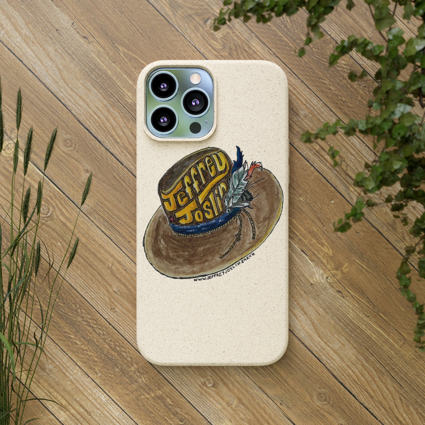 JJ Watercolor Hat Biodegradable Phone Cases