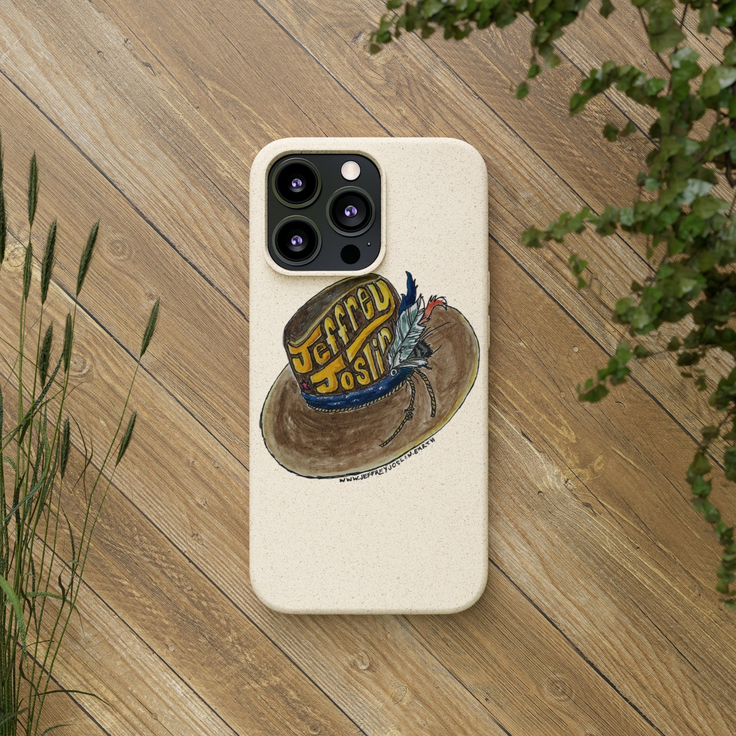 JJ Watercolor Hat Biodegradable Phone Cases