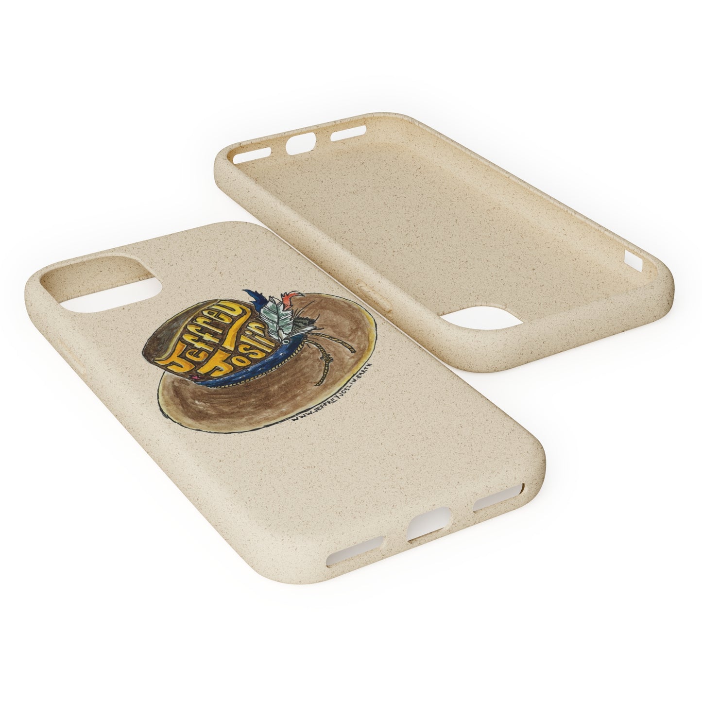 JJ Watercolor Hat Biodegradable Phone Cases