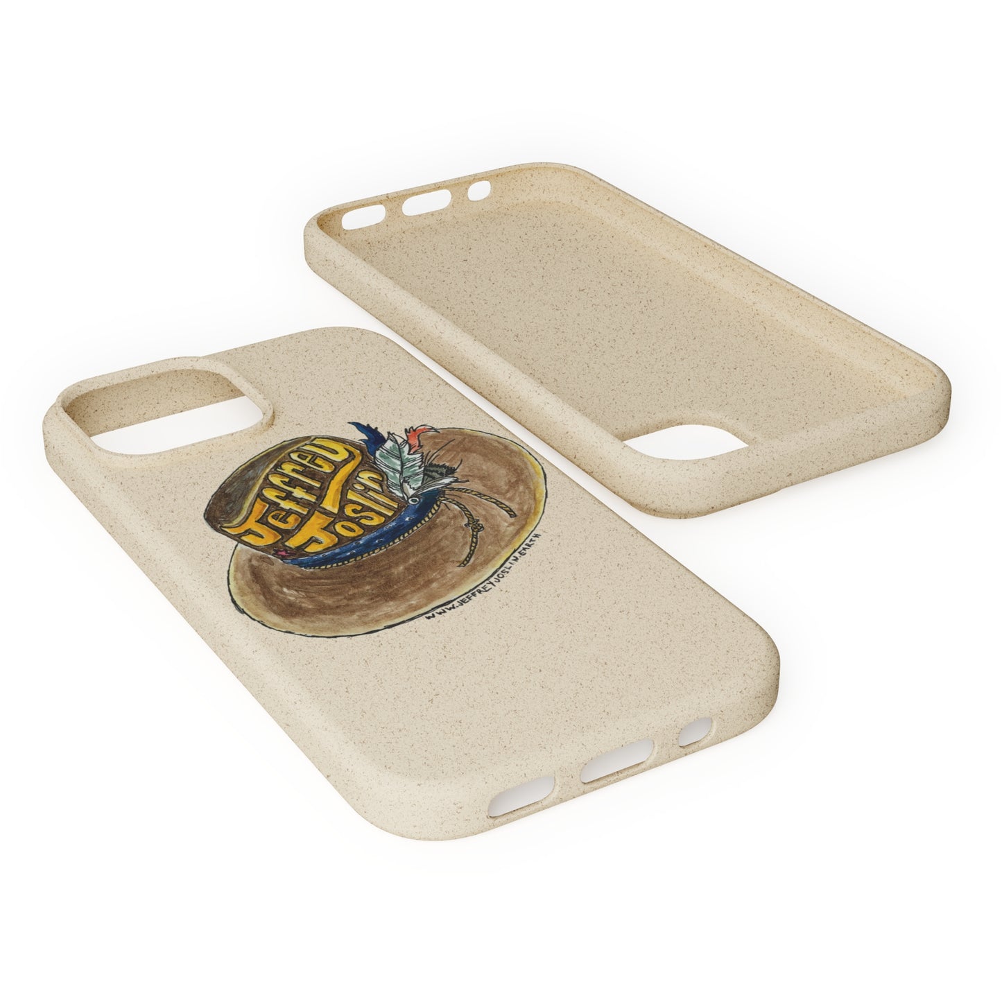 JJ Watercolor Hat Biodegradable Phone Cases