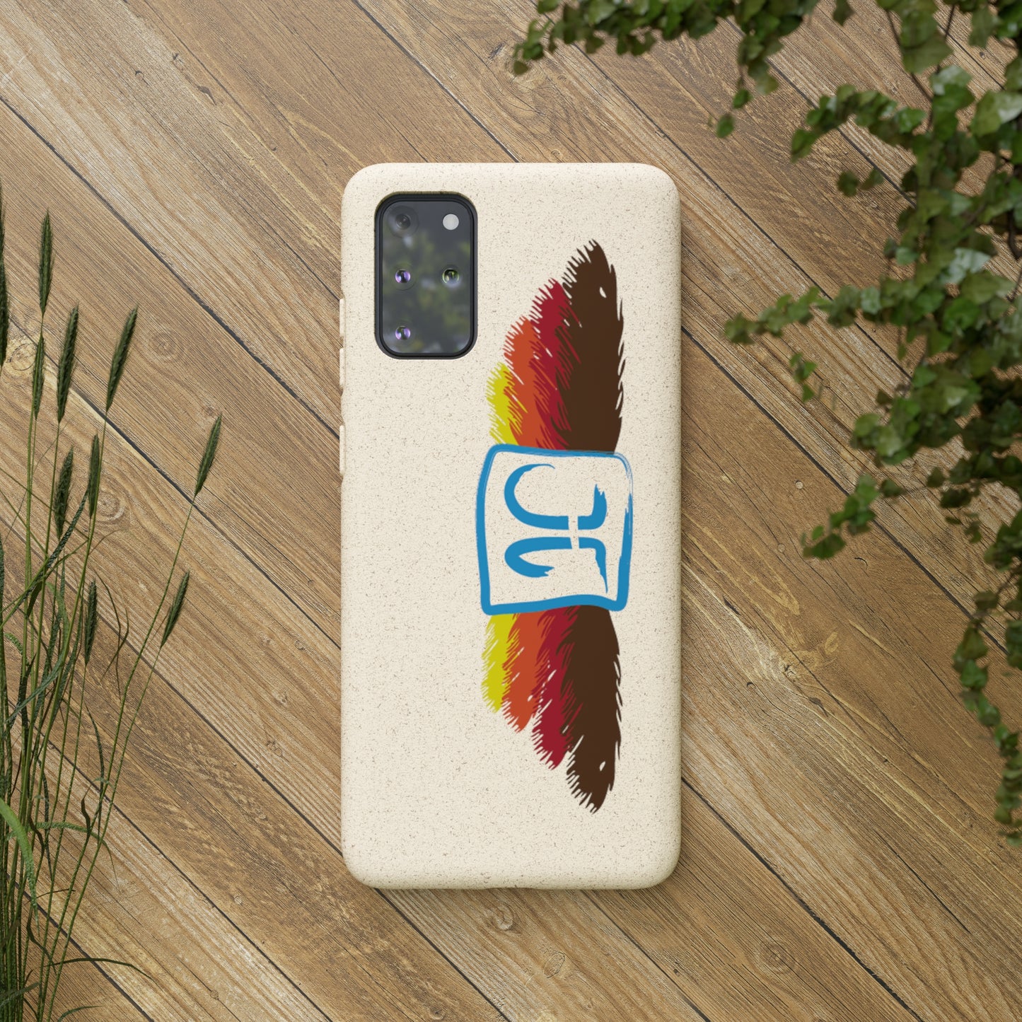 Jeffrey Joslin Feather Logo Biodegradable Phone Cases