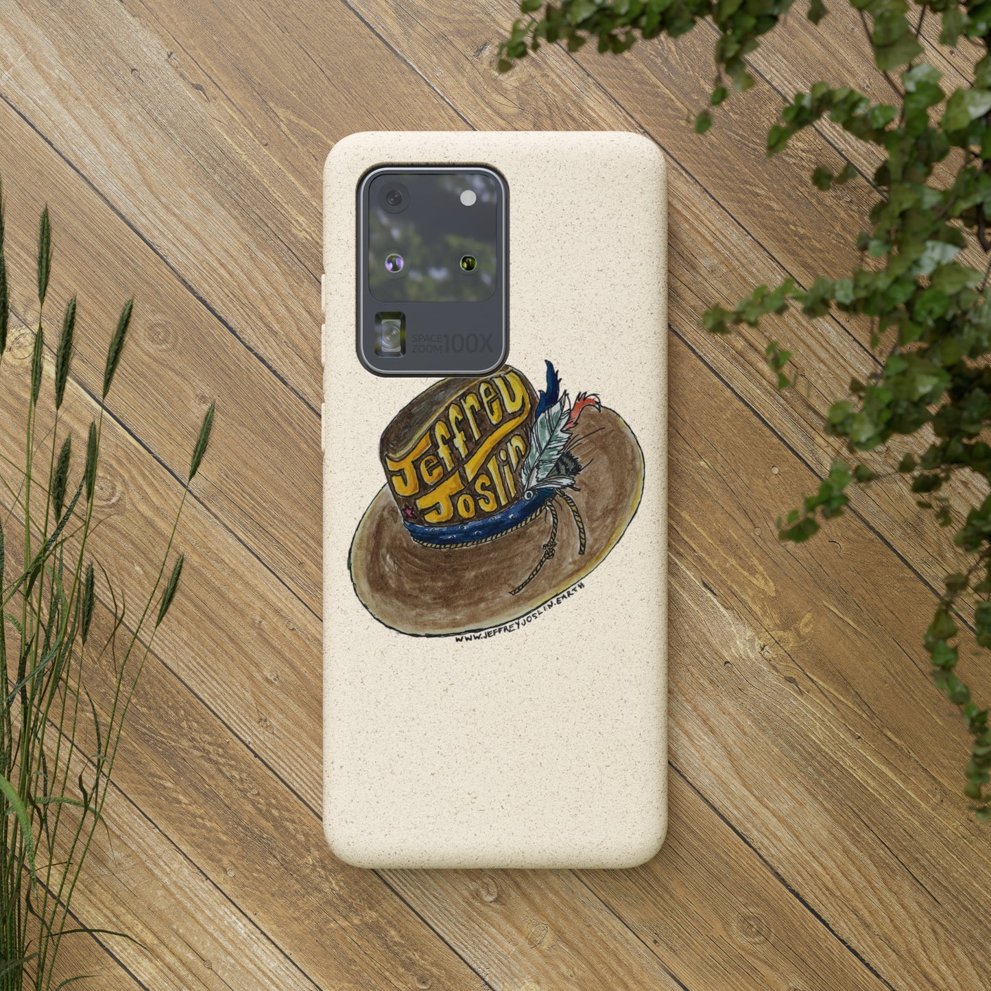 JJ Watercolor Hat Biodegradable Phone Cases