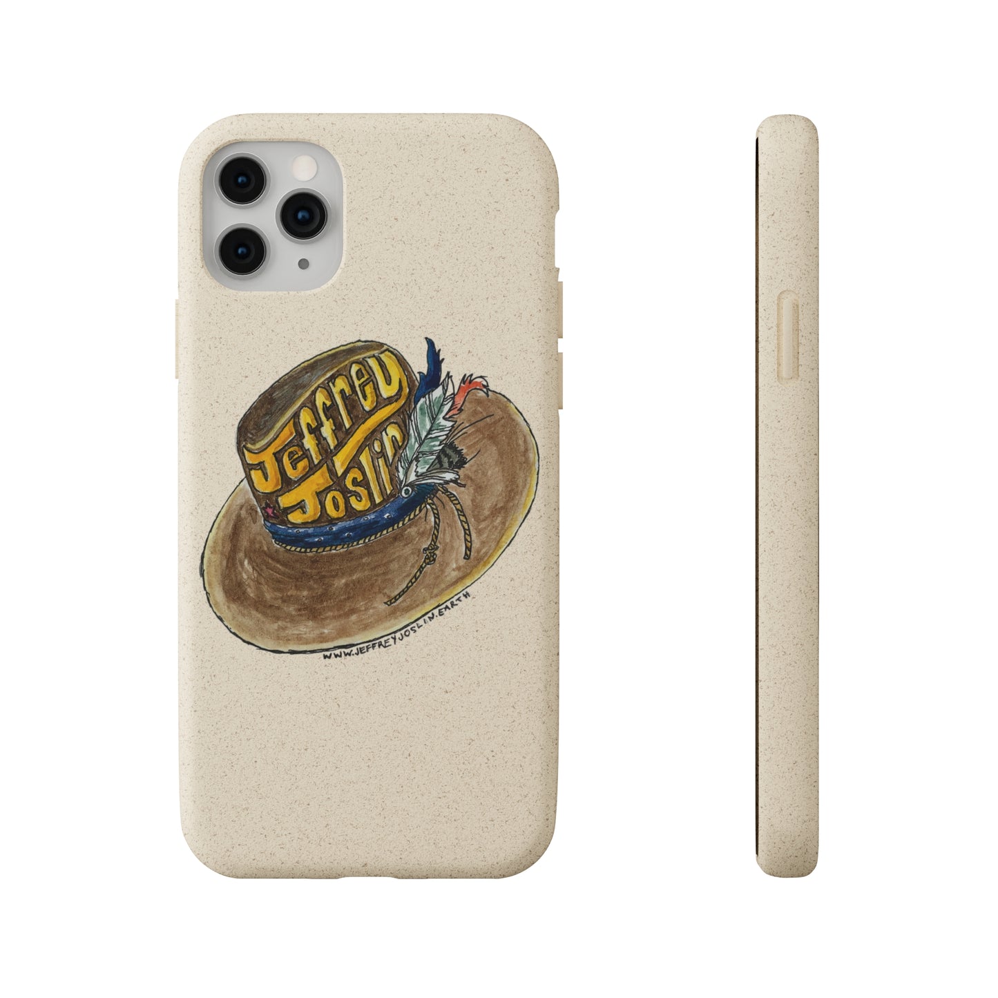 JJ Watercolor Hat Biodegradable Phone Cases