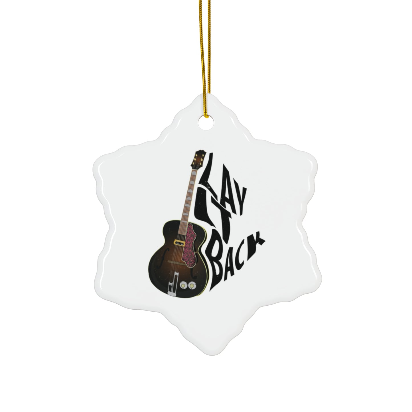 Lay it Back Ceramic Ornament, 4 Shapes