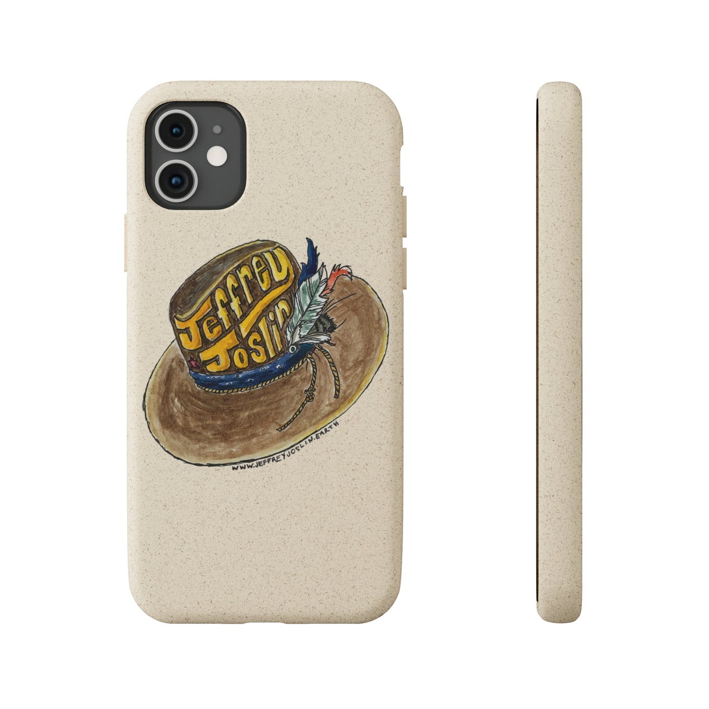 JJ Watercolor Hat Biodegradable Phone Cases