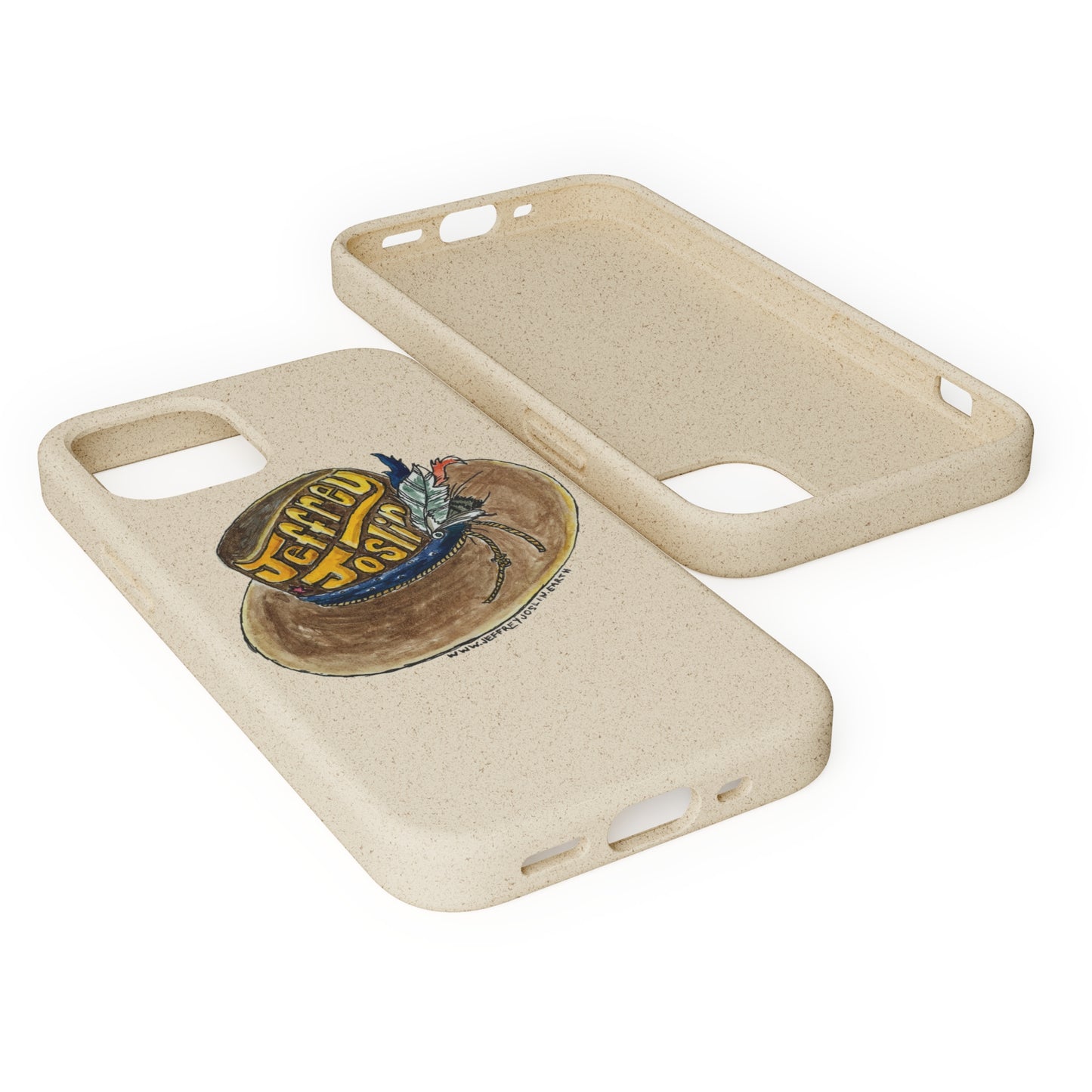 JJ Watercolor Hat Biodegradable Phone Cases