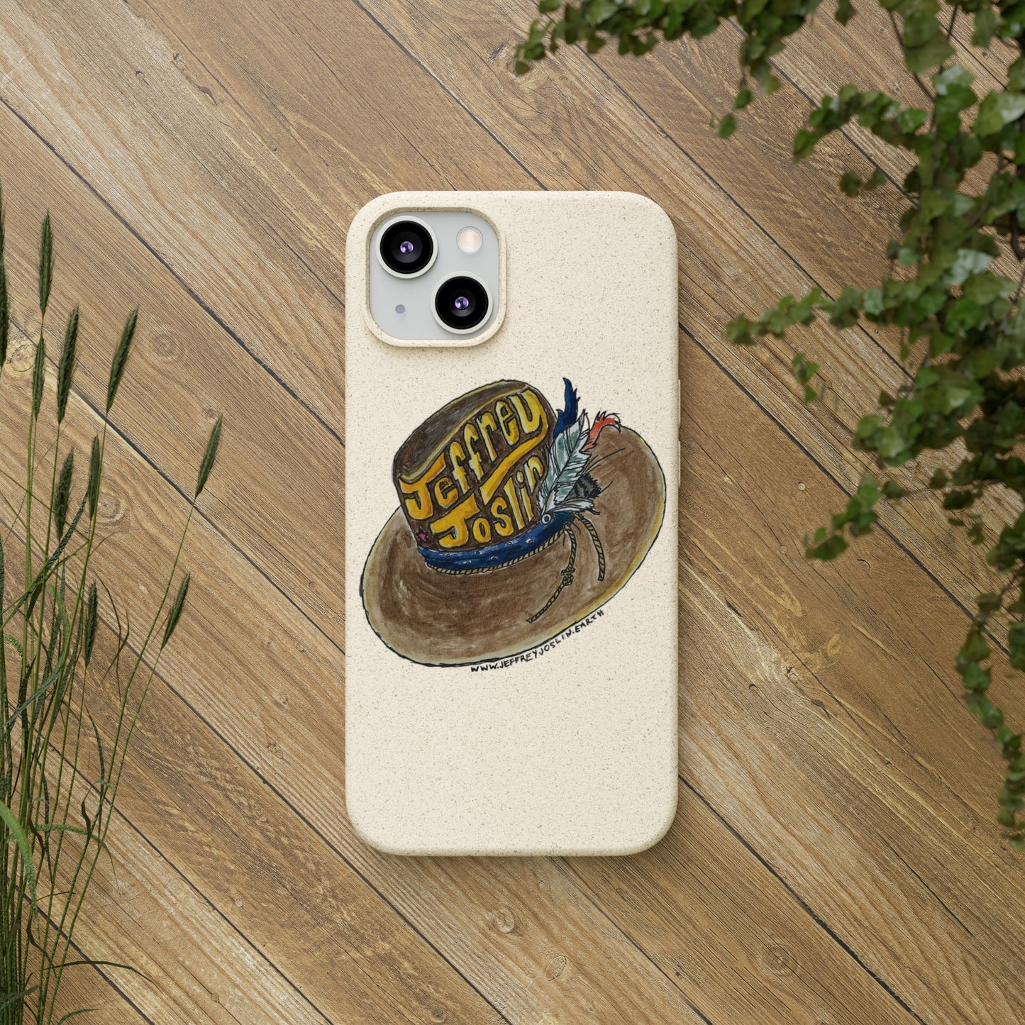 JJ Watercolor Hat Biodegradable Phone Cases