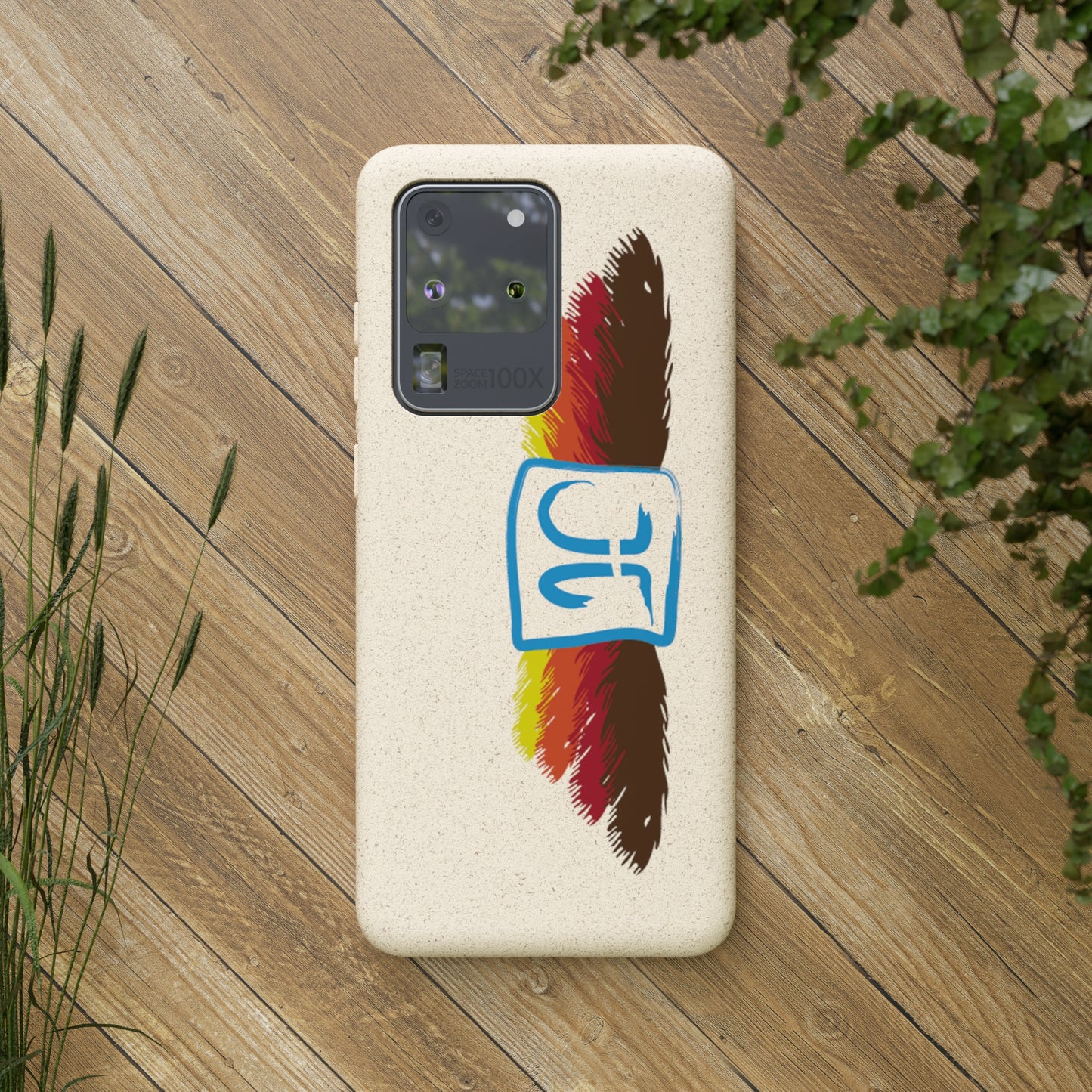 Jeffrey Joslin Feather Logo Biodegradable Phone Cases