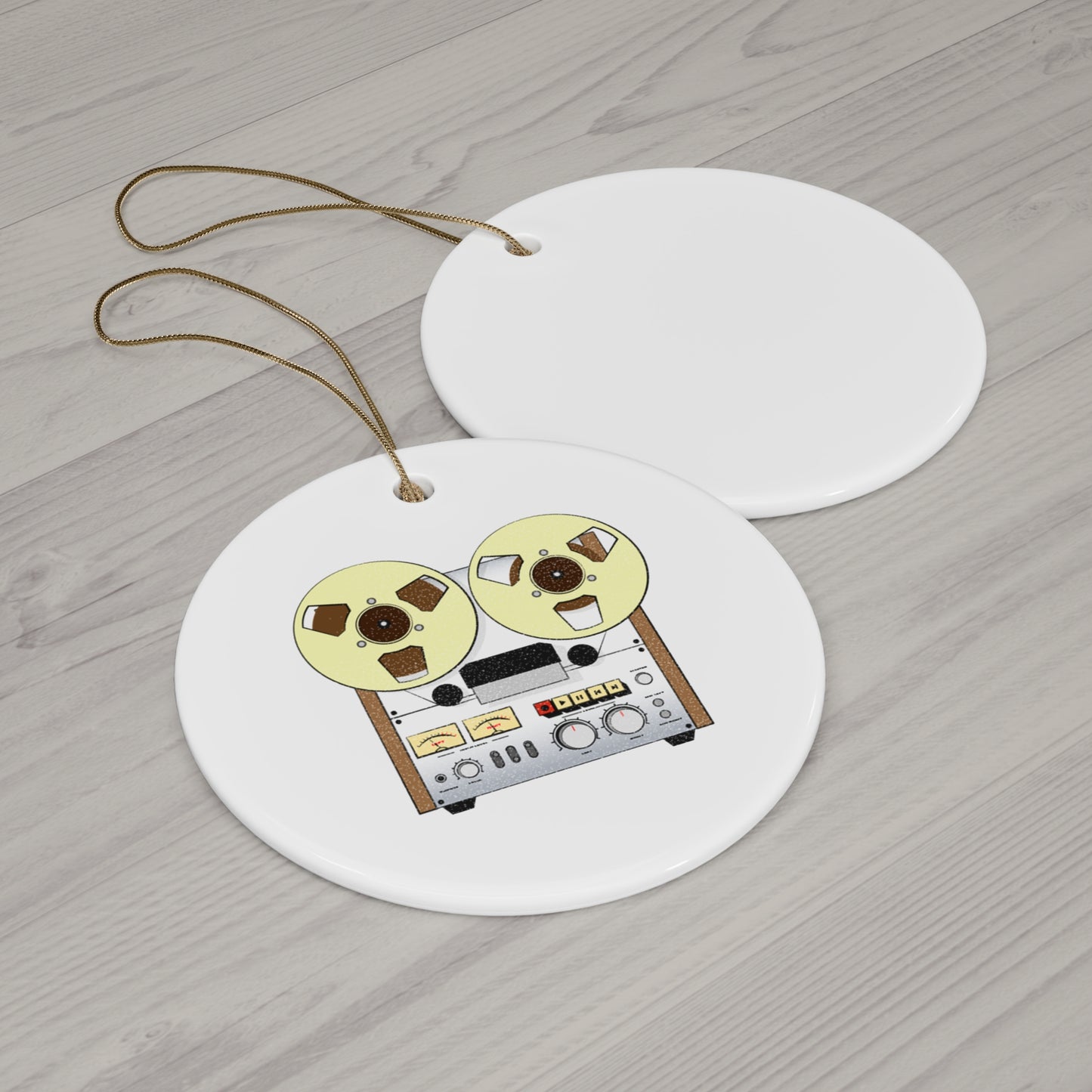 Tape Machine Ceramic Ornament, 4 Shapes