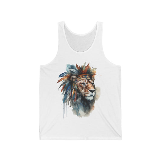 Native Lion Watercolor Tank