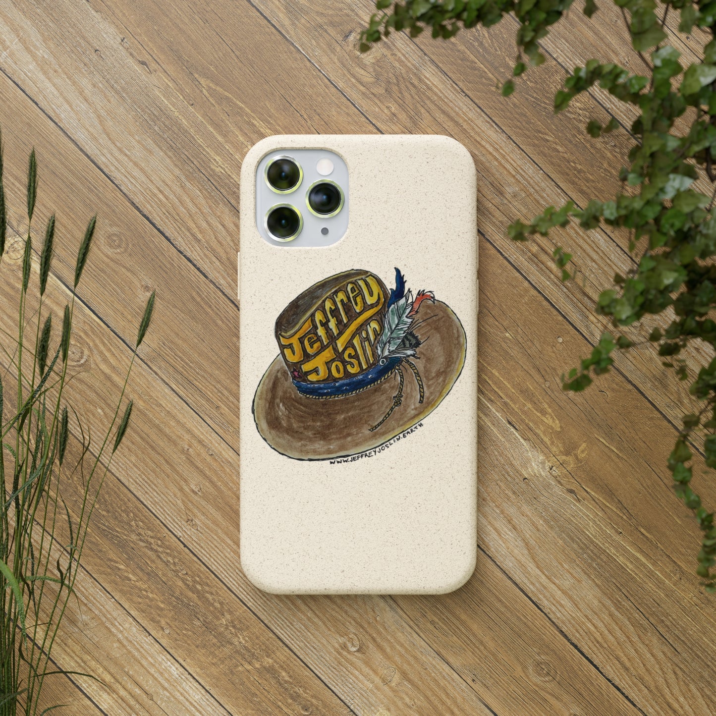 JJ Watercolor Hat Biodegradable Phone Cases