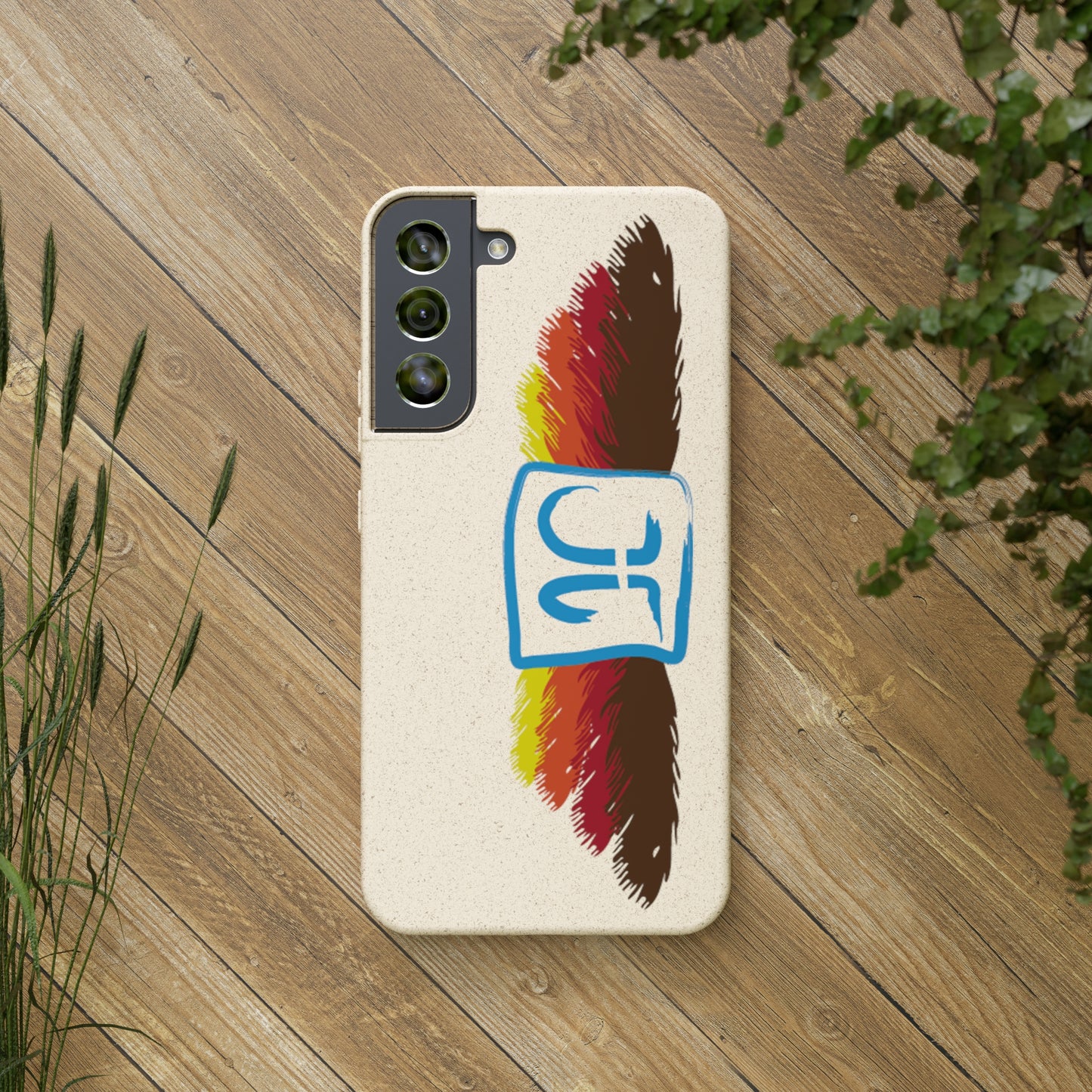 Jeffrey Joslin Feather Logo Biodegradable Phone Cases