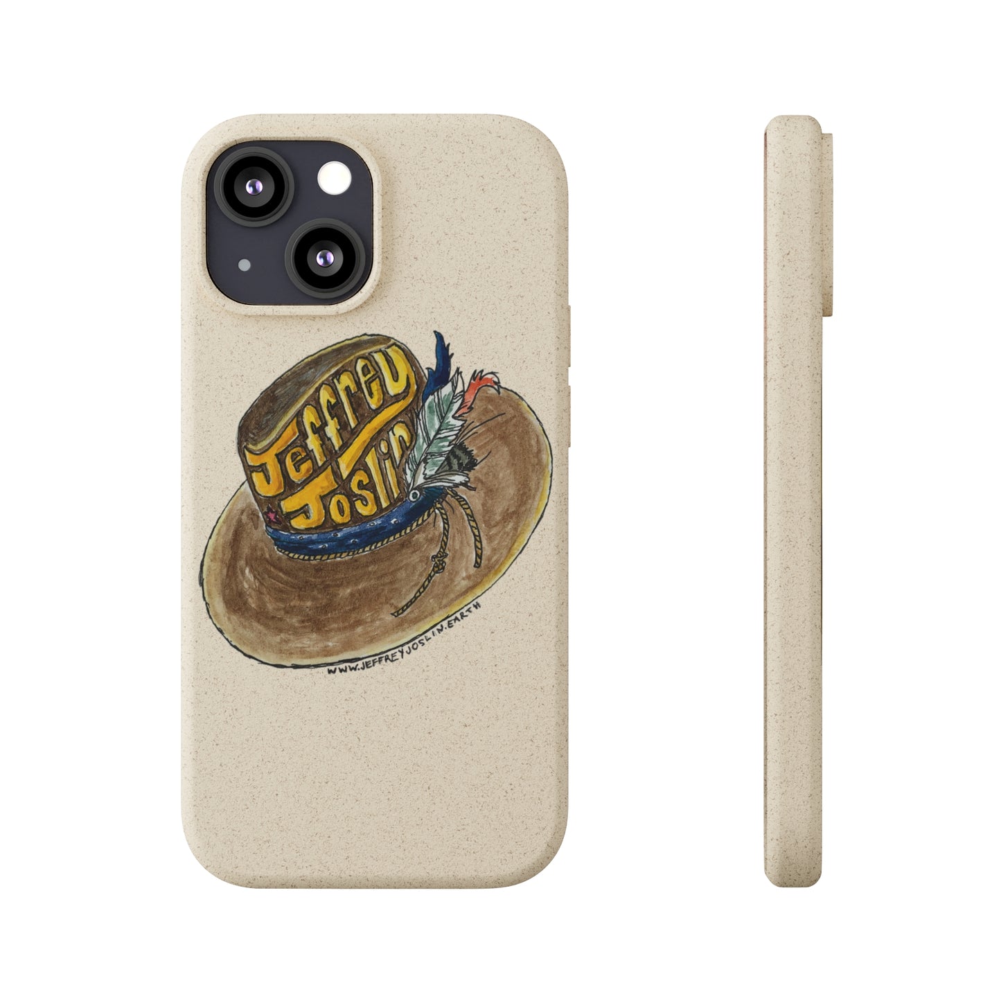 JJ Watercolor Hat Biodegradable Phone Cases