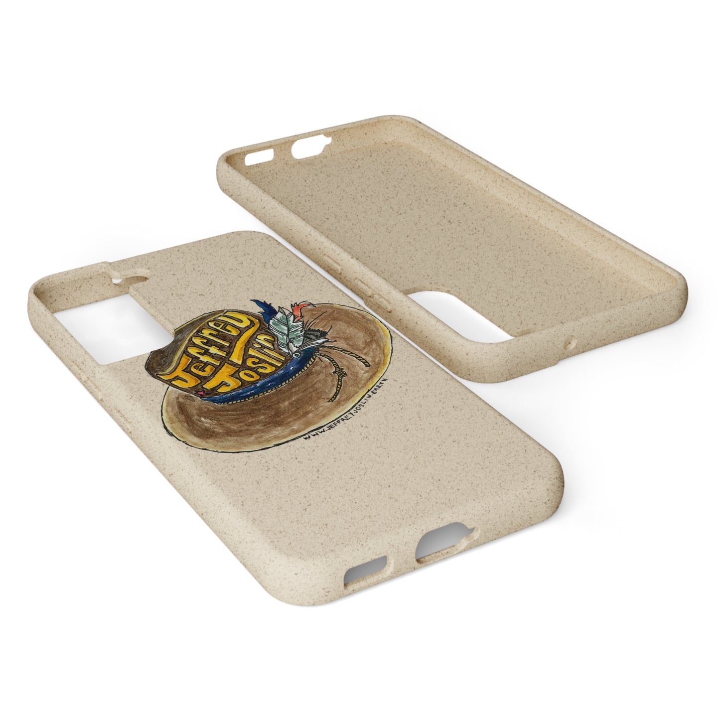 JJ Watercolor Hat Biodegradable Phone Cases