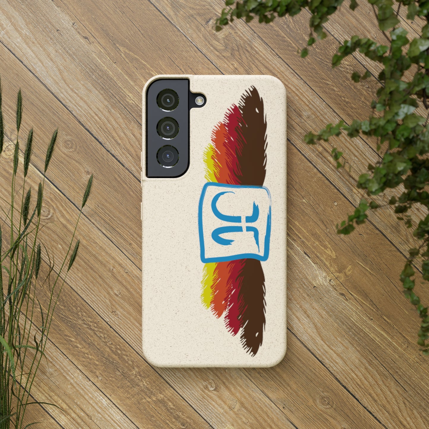 Jeffrey Joslin Feather Logo Biodegradable Phone Cases