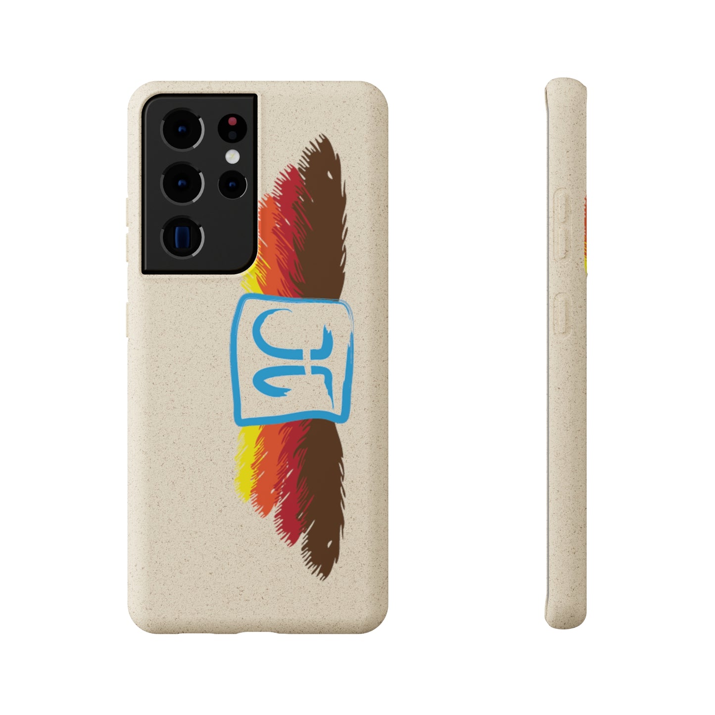 Jeffrey Joslin Feather Logo Biodegradable Phone Cases