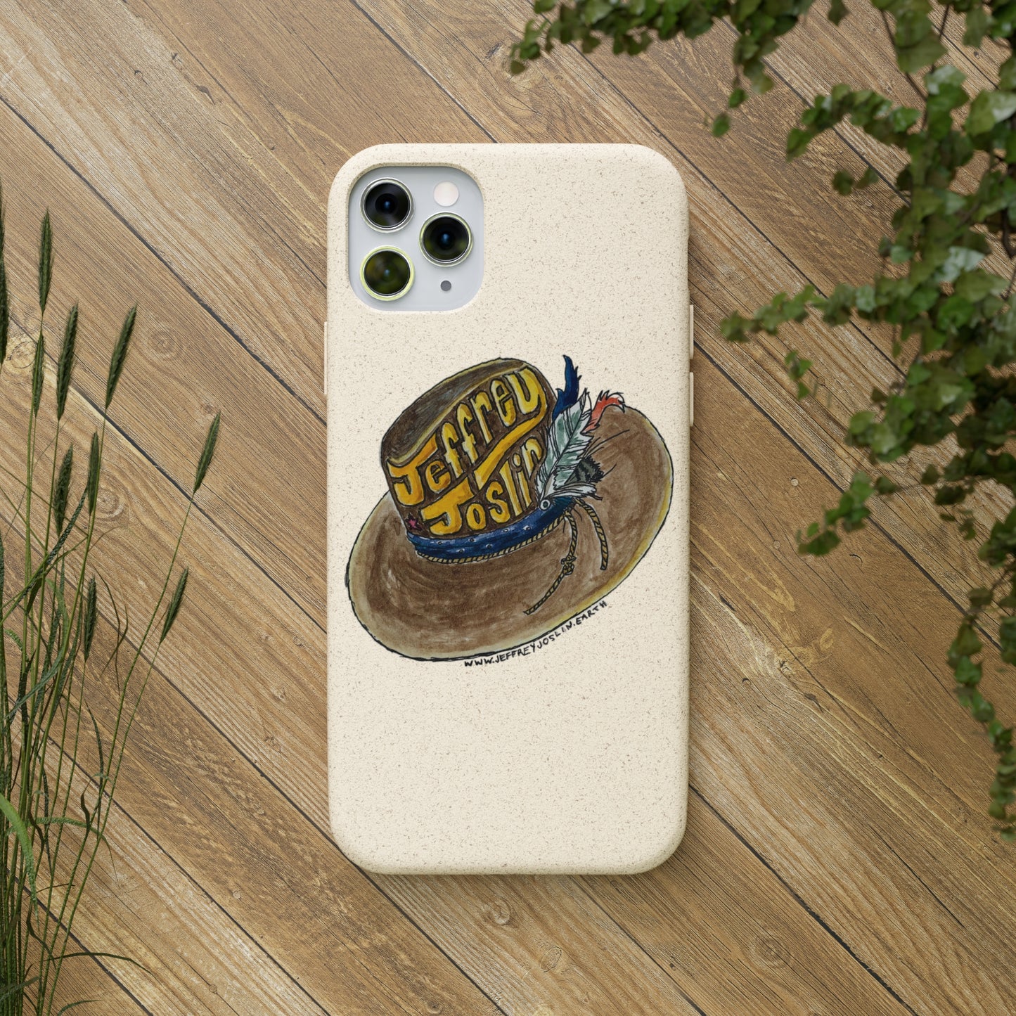 JJ Watercolor Hat Biodegradable Phone Cases