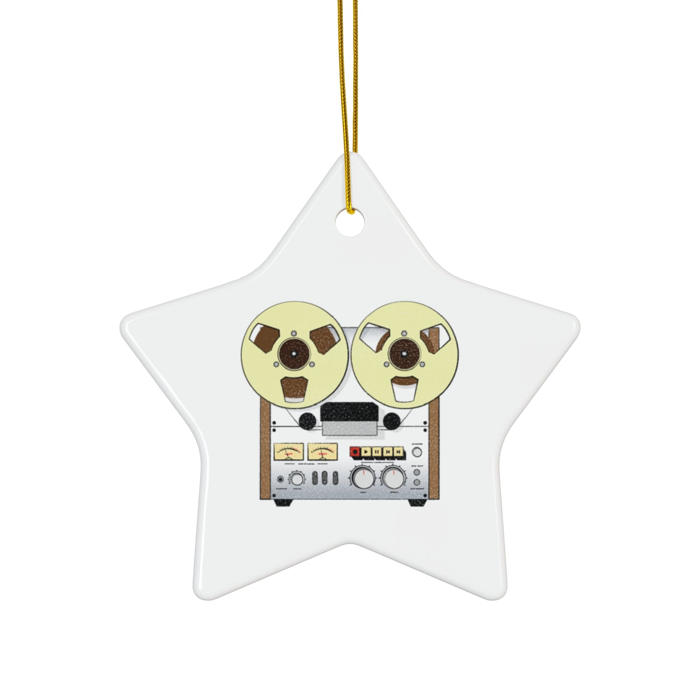 Tape Machine Ceramic Ornament, 4 Shapes