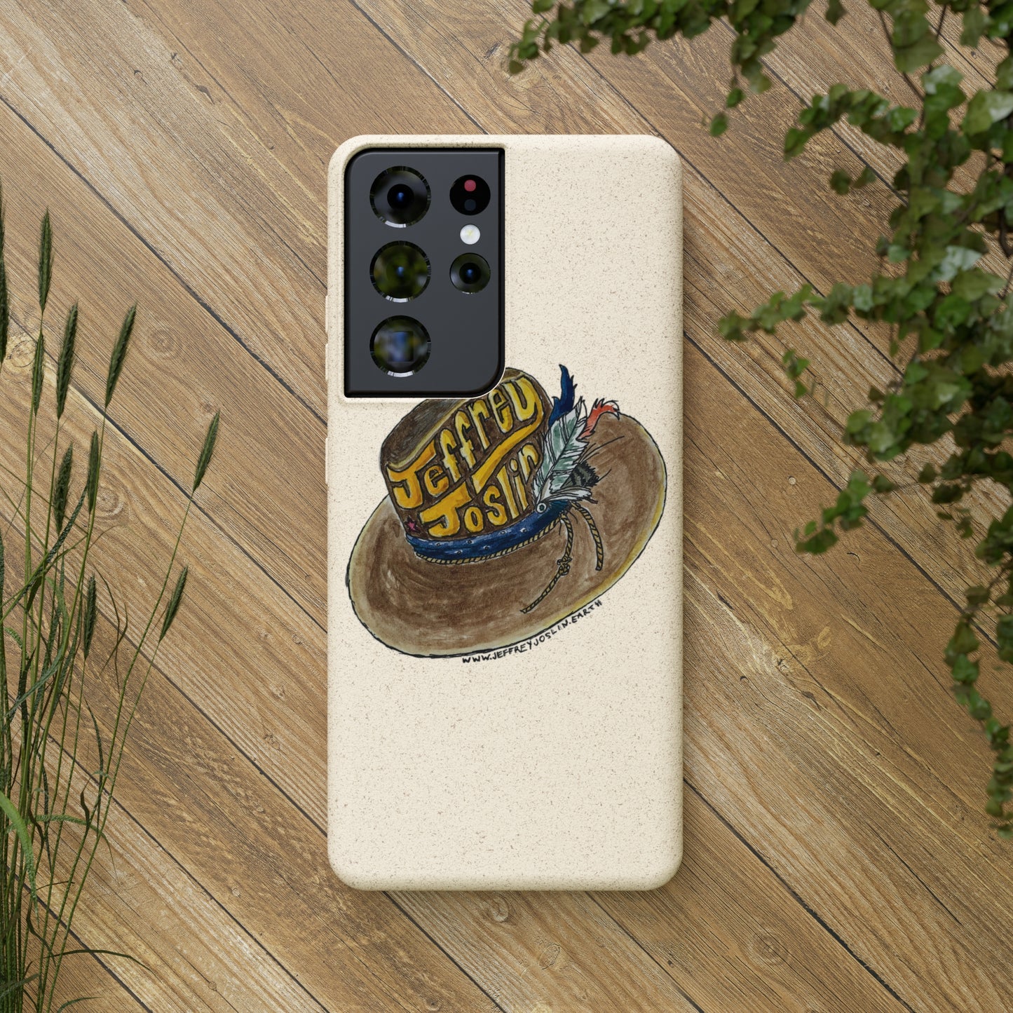 JJ Watercolor Hat Biodegradable Phone Cases