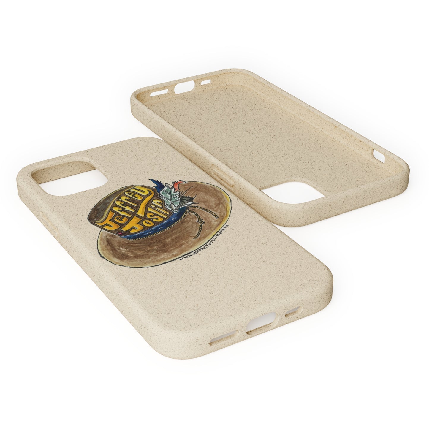 JJ Watercolor Hat Biodegradable Phone Cases