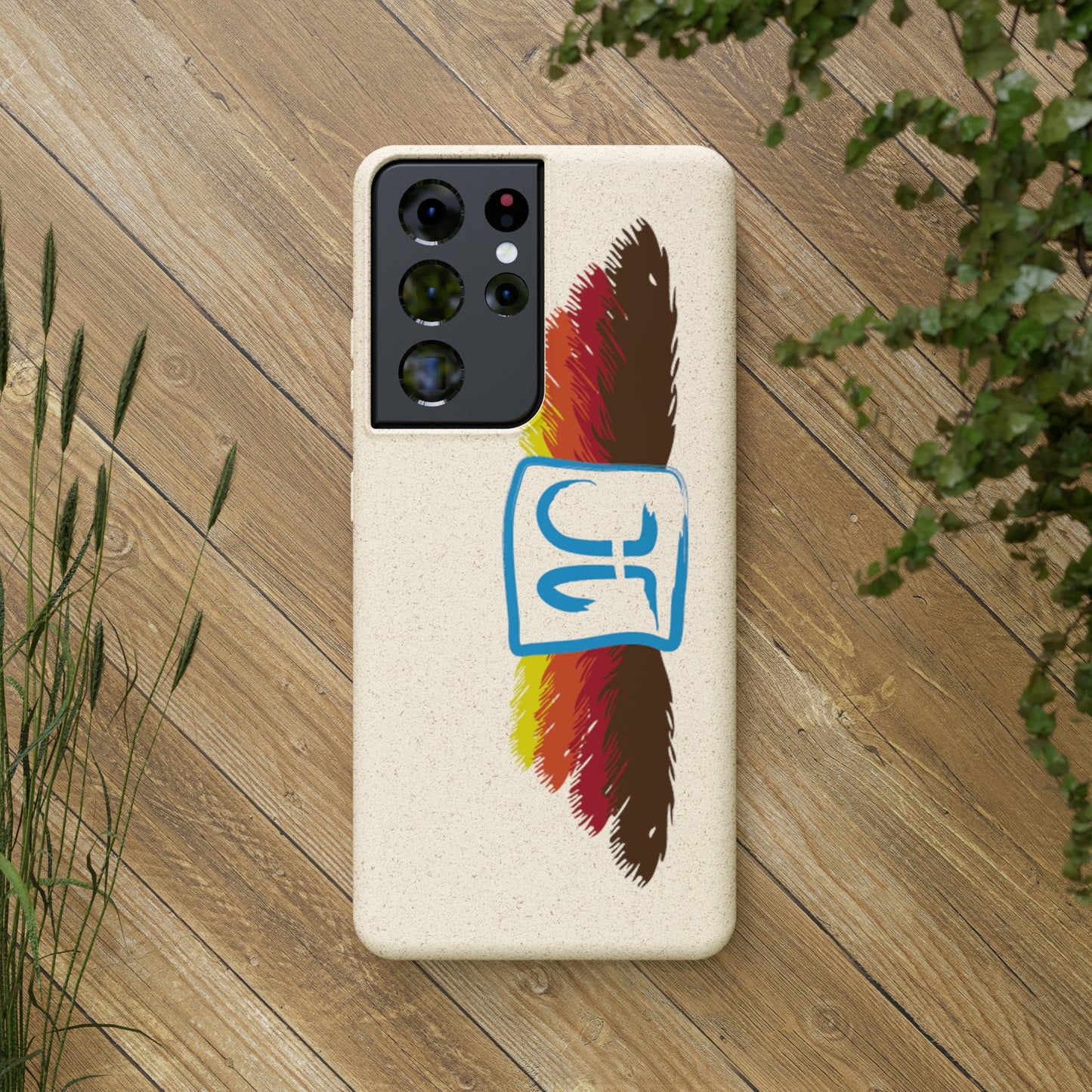 Jeffrey Joslin Feather Logo Biodegradable Phone Cases