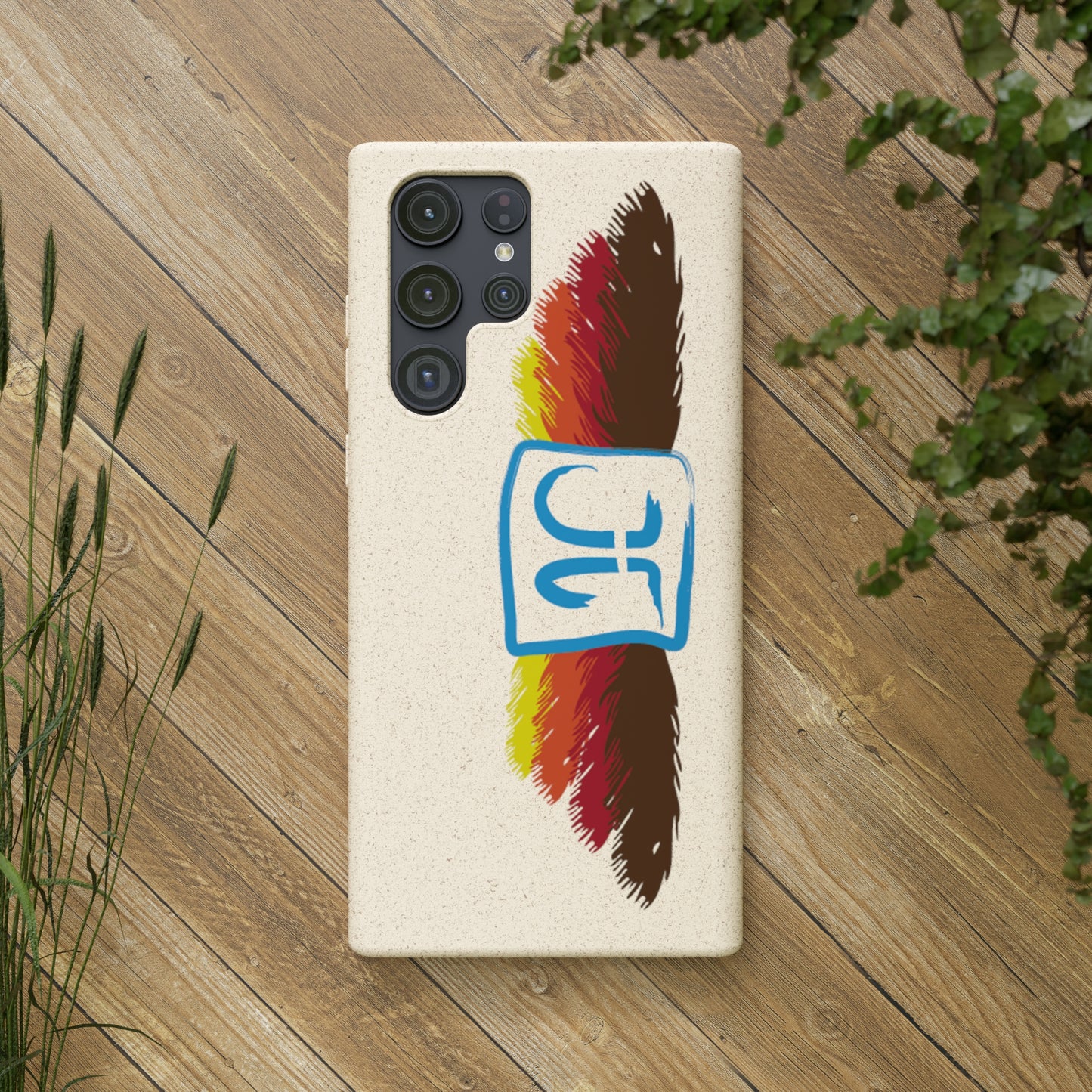 Jeffrey Joslin Feather Logo Biodegradable Phone Cases