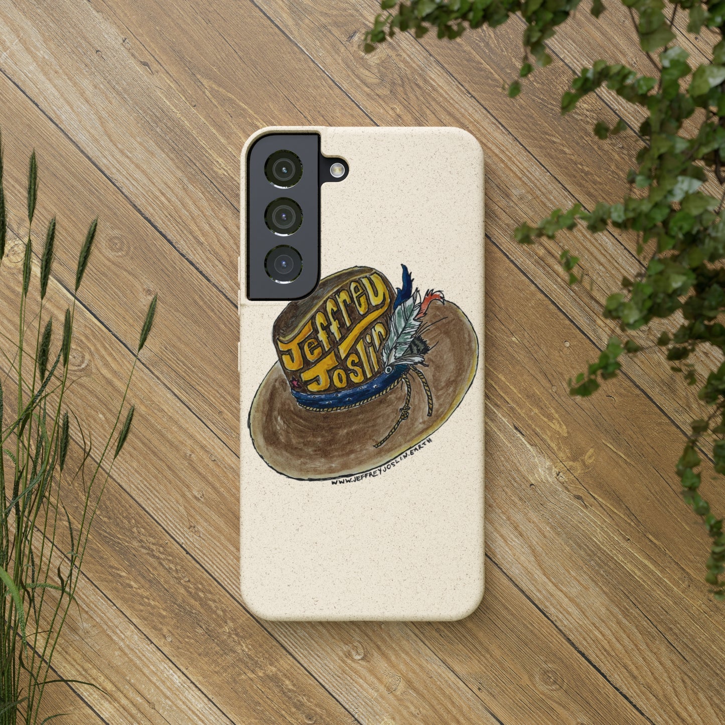 JJ Watercolor Hat Biodegradable Phone Cases