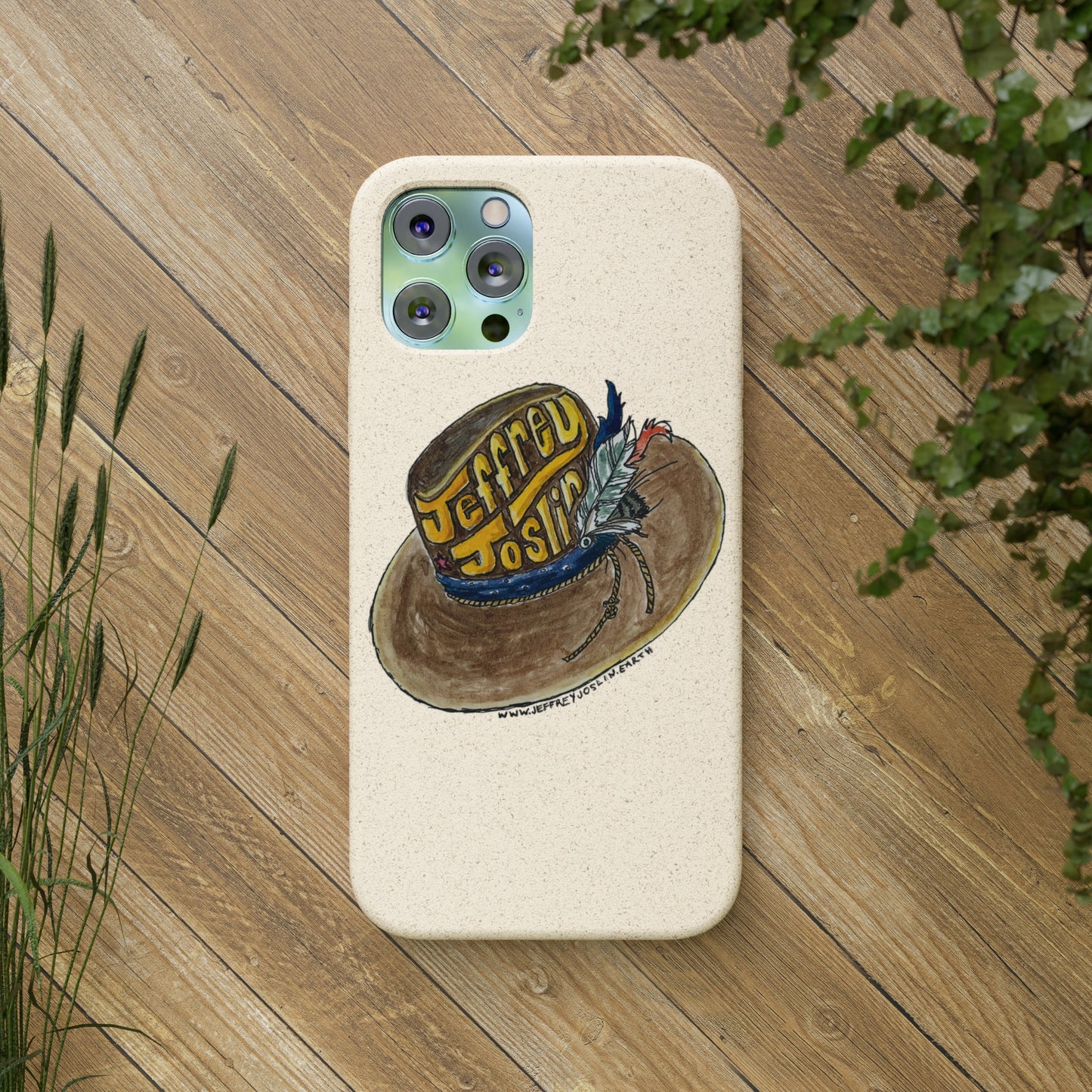 JJ Watercolor Hat Biodegradable Phone Cases