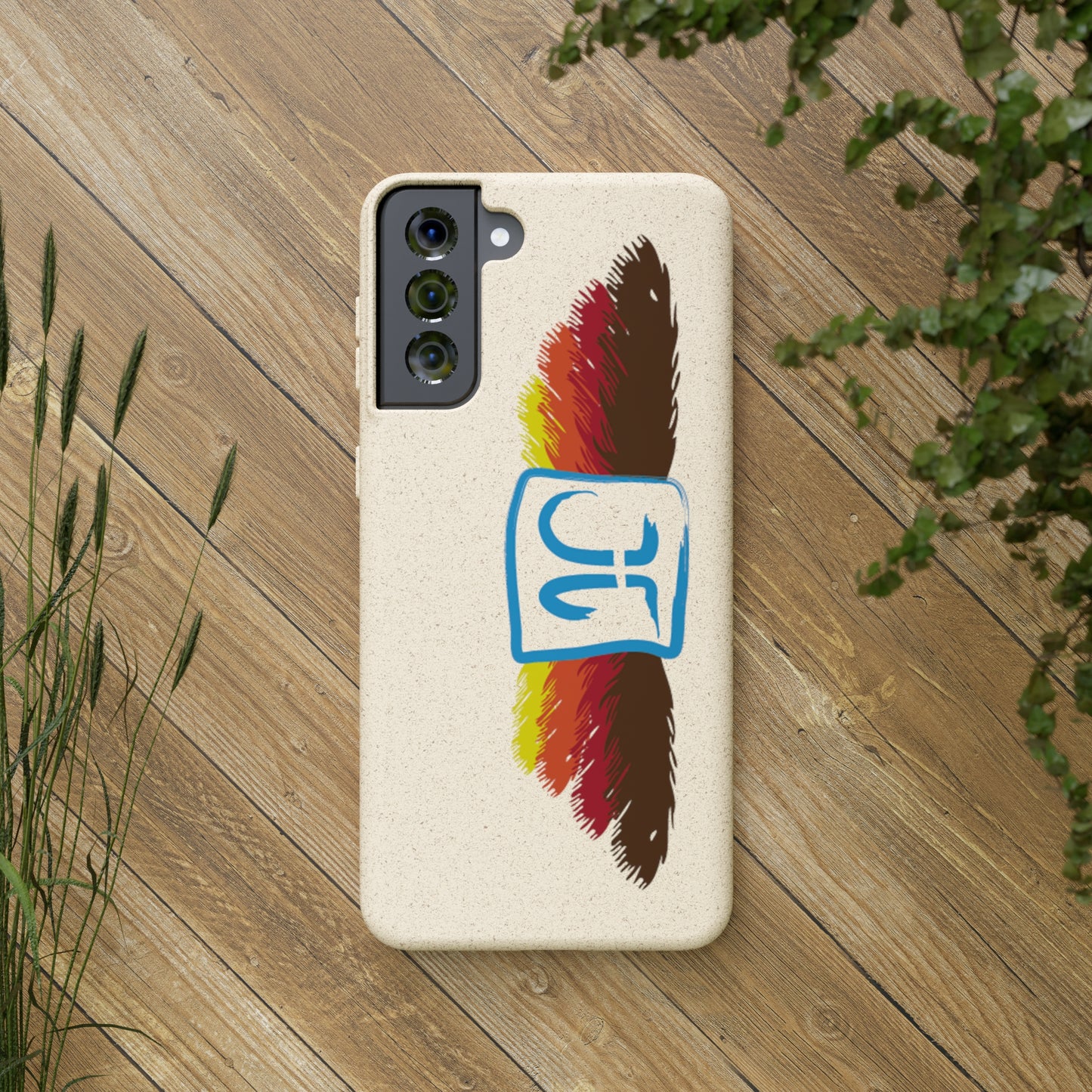 Jeffrey Joslin Feather Logo Biodegradable Phone Cases