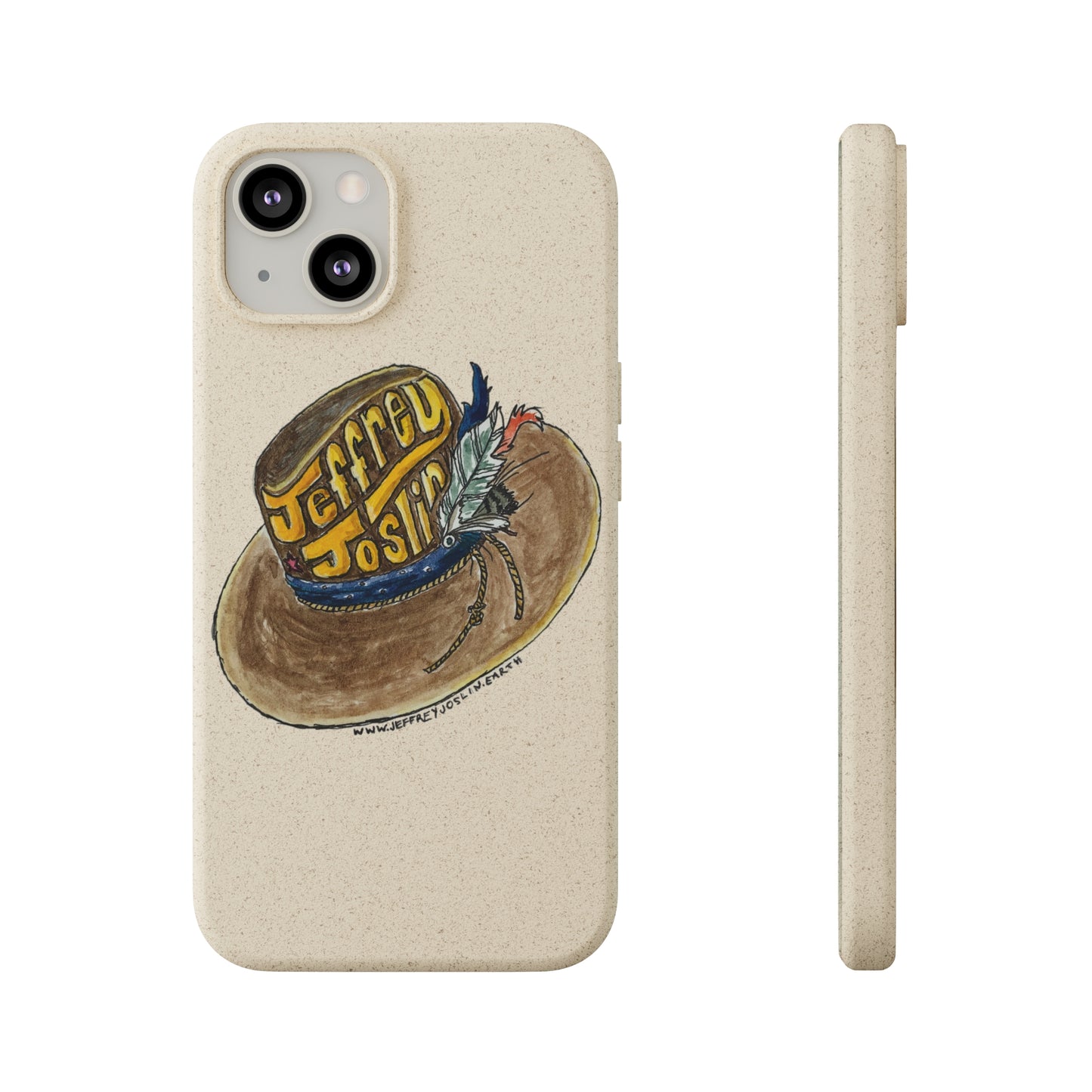 JJ Watercolor Hat Biodegradable Phone Cases