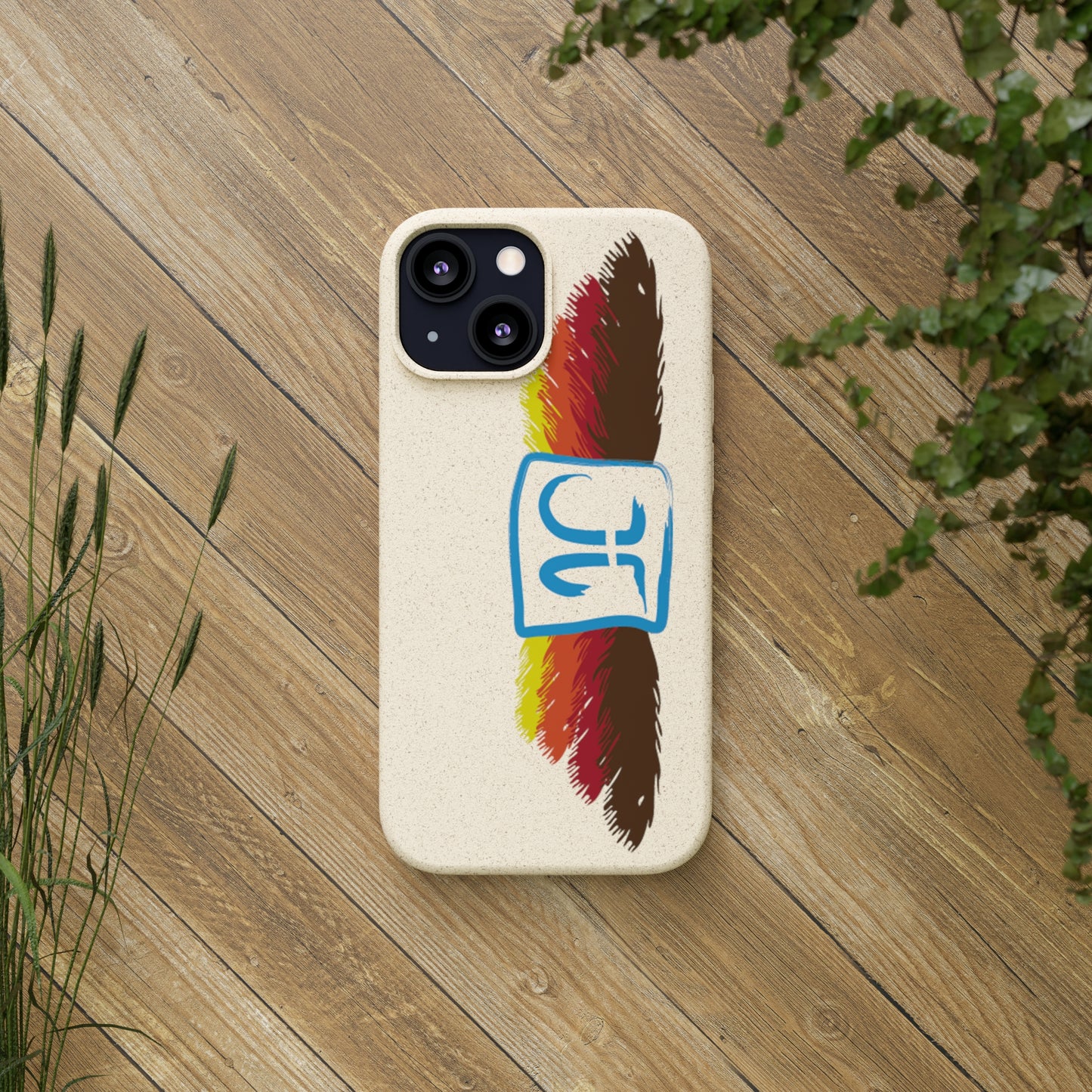 Jeffrey Joslin Feather Logo Biodegradable Phone Cases