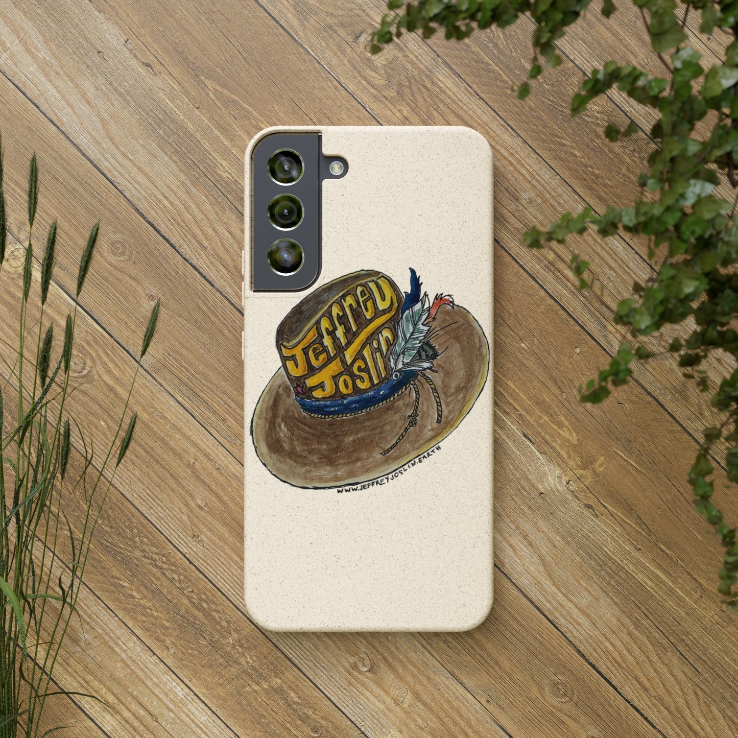 JJ Watercolor Hat Biodegradable Phone Cases