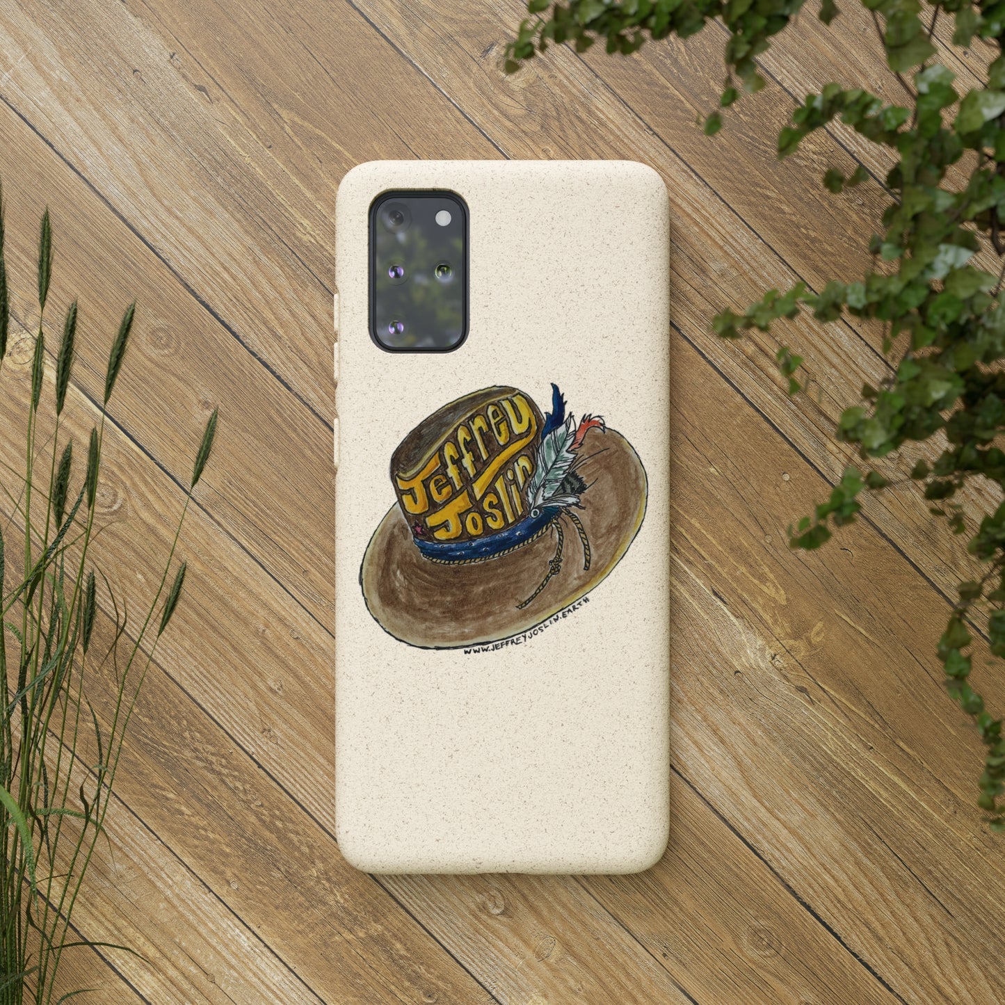 JJ Watercolor Hat Biodegradable Phone Cases