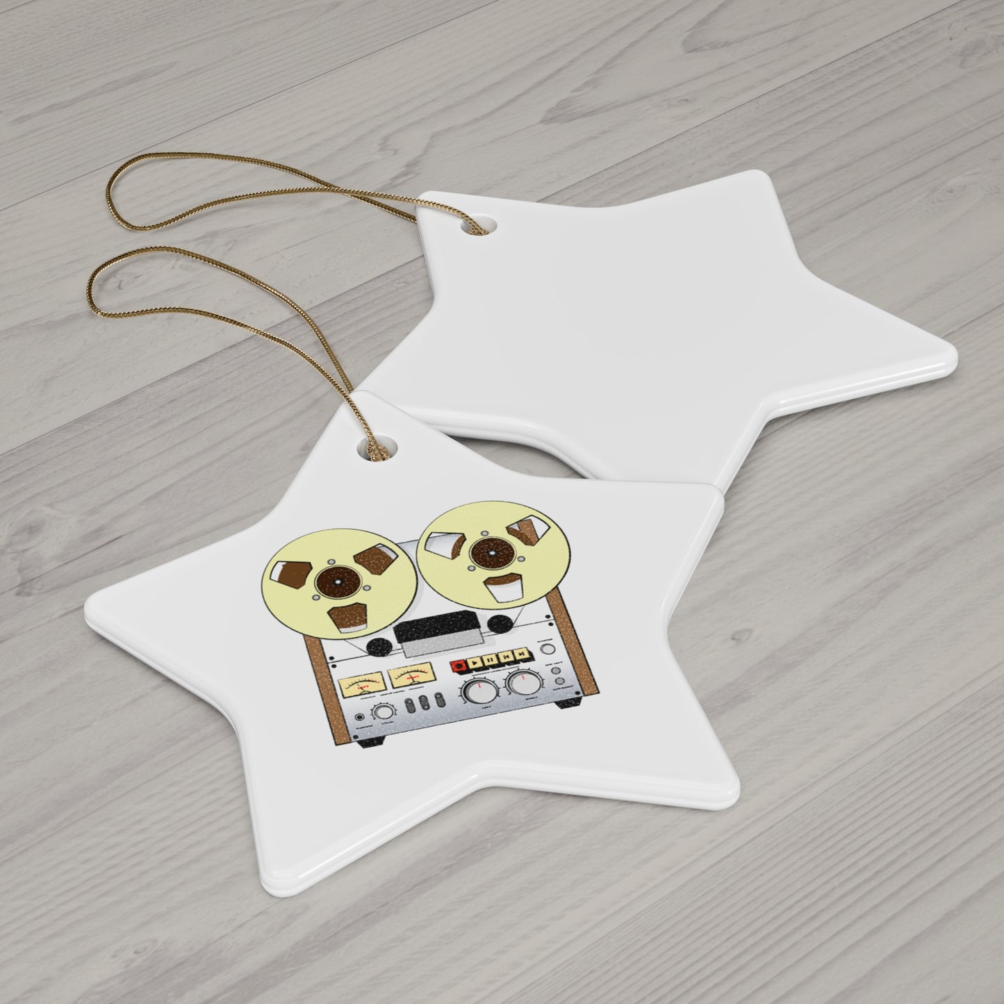 Tape Machine Ceramic Ornament, 4 Shapes