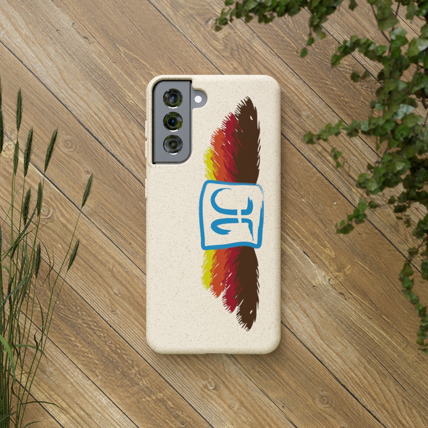 Jeffrey Joslin Feather Logo Biodegradable Phone Cases