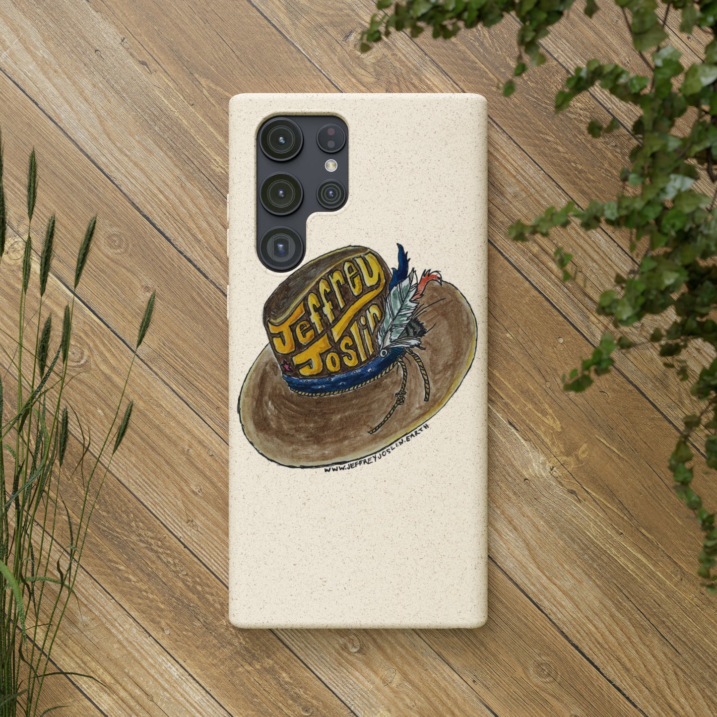 JJ Watercolor Hat Biodegradable Phone Cases